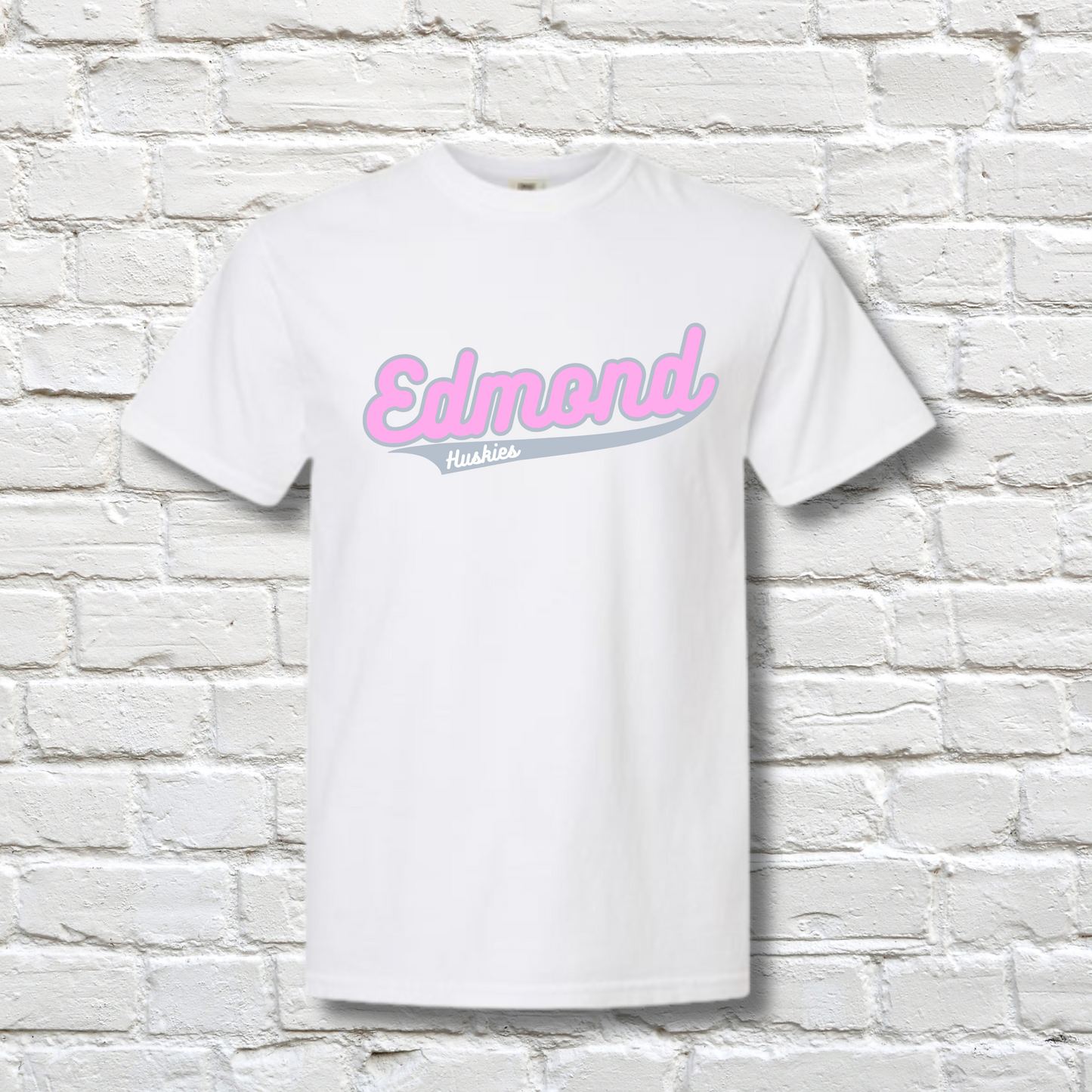 Retro Edmond Huskies Tee- White (Youth/Adult)