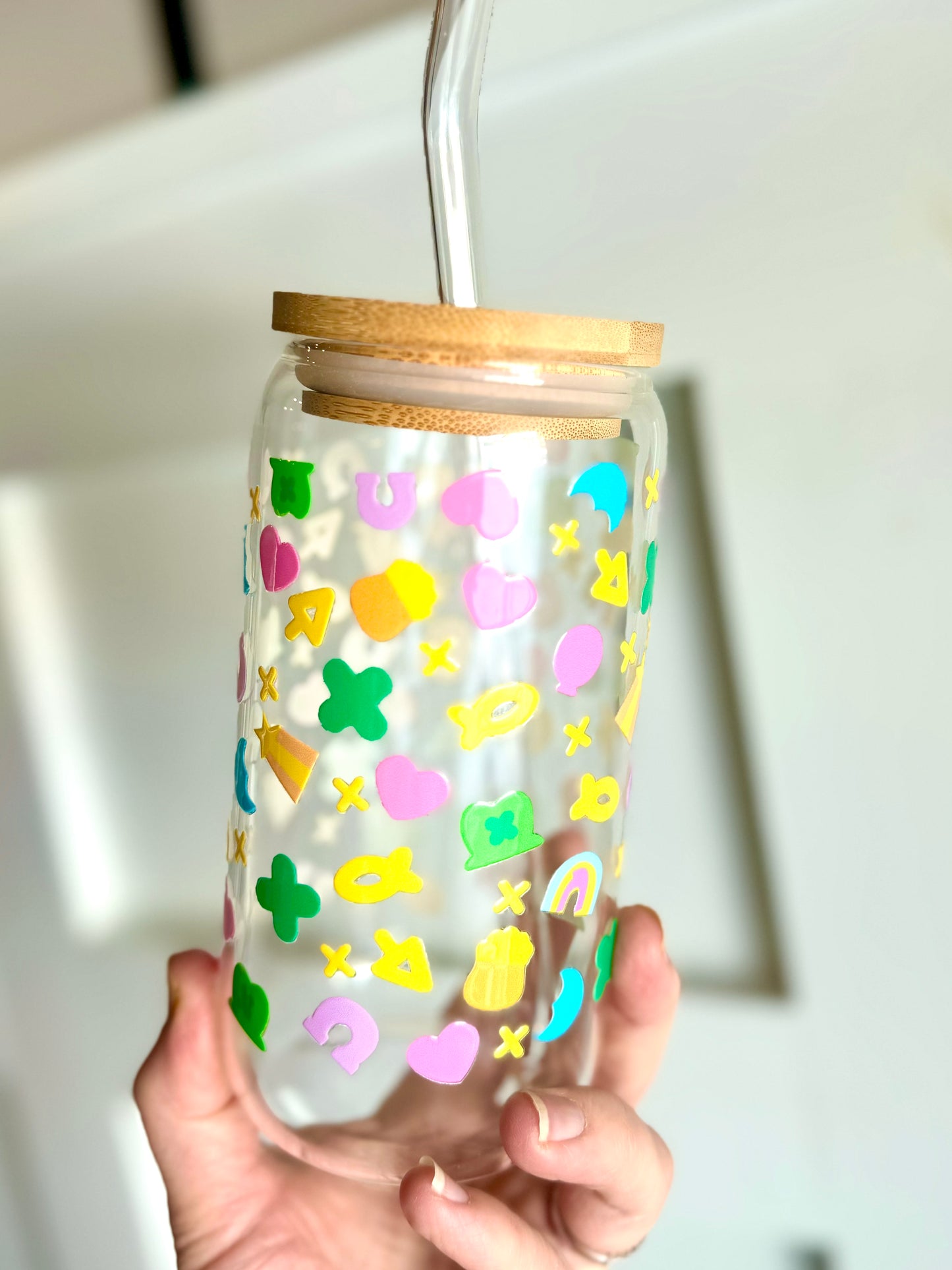 Lucky Charm Glass Can Cup