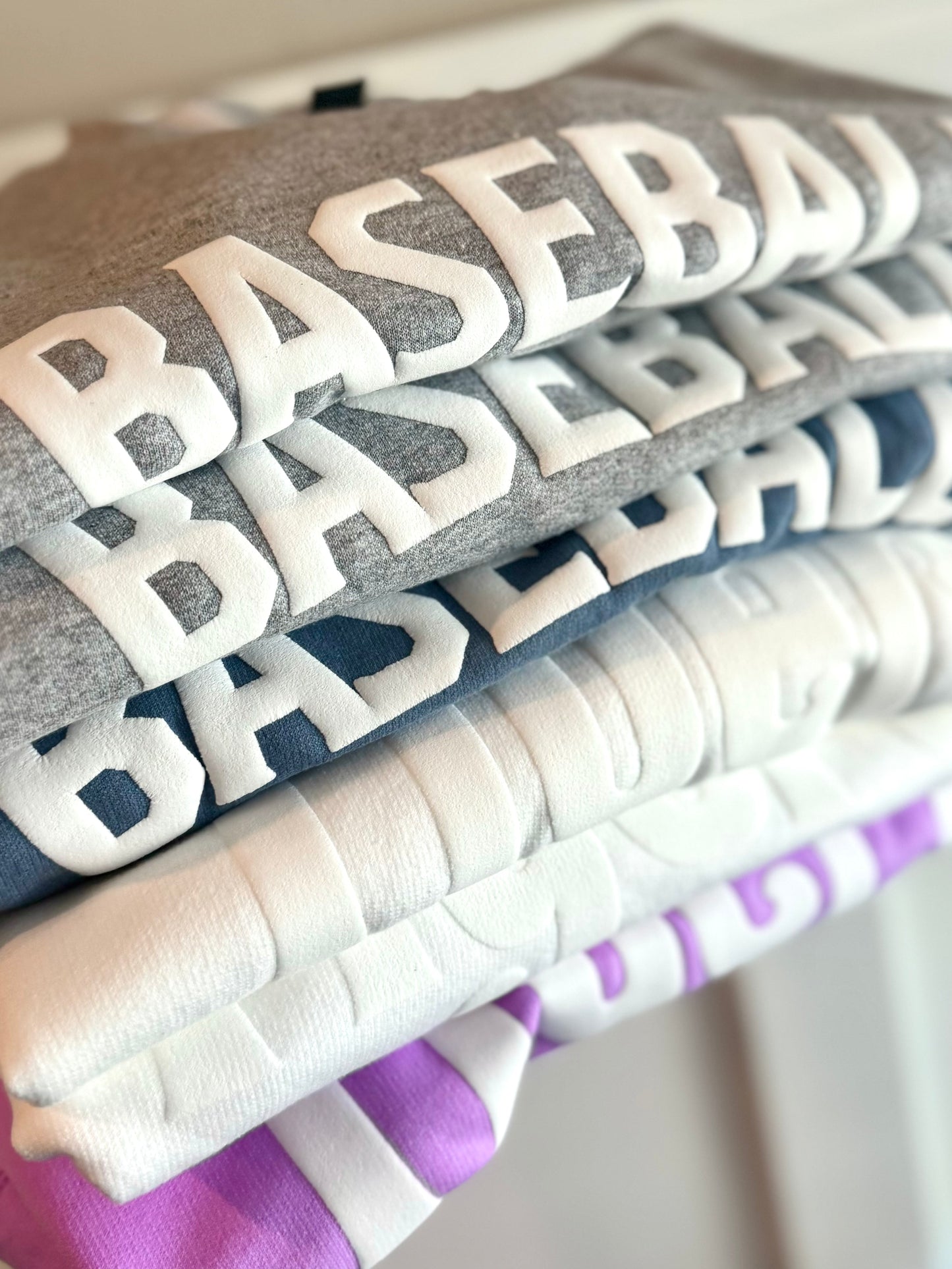 Baseball 3D Puff Letter (13 Color Options)
