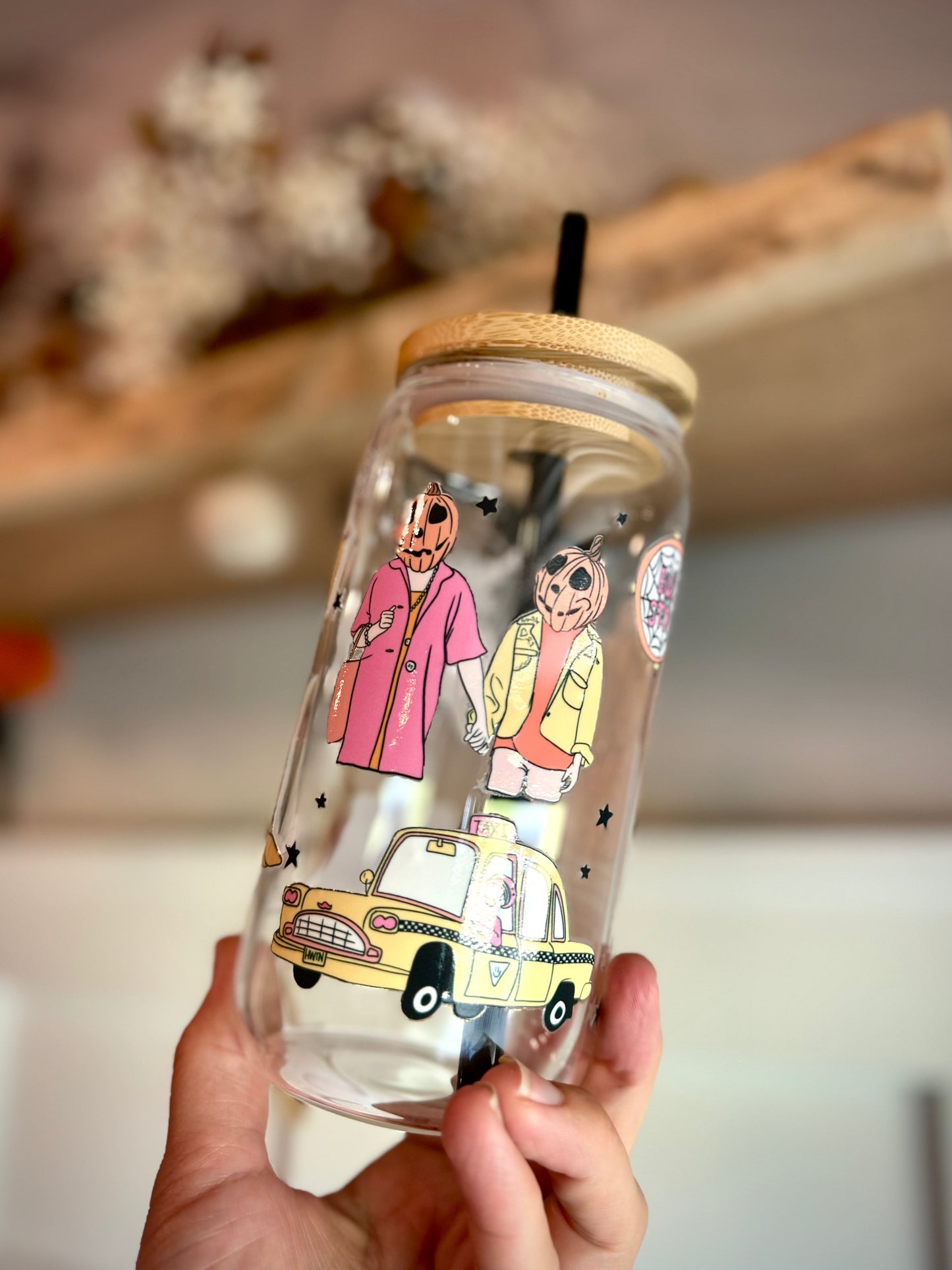 Halloween Town Glass