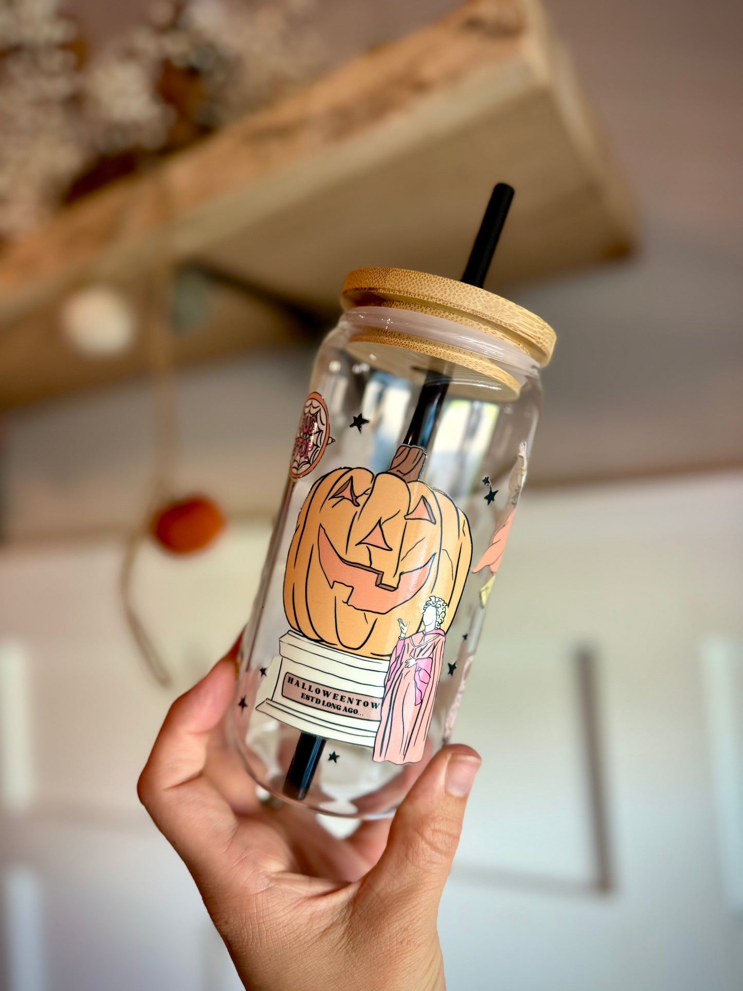 Halloween Town Glass