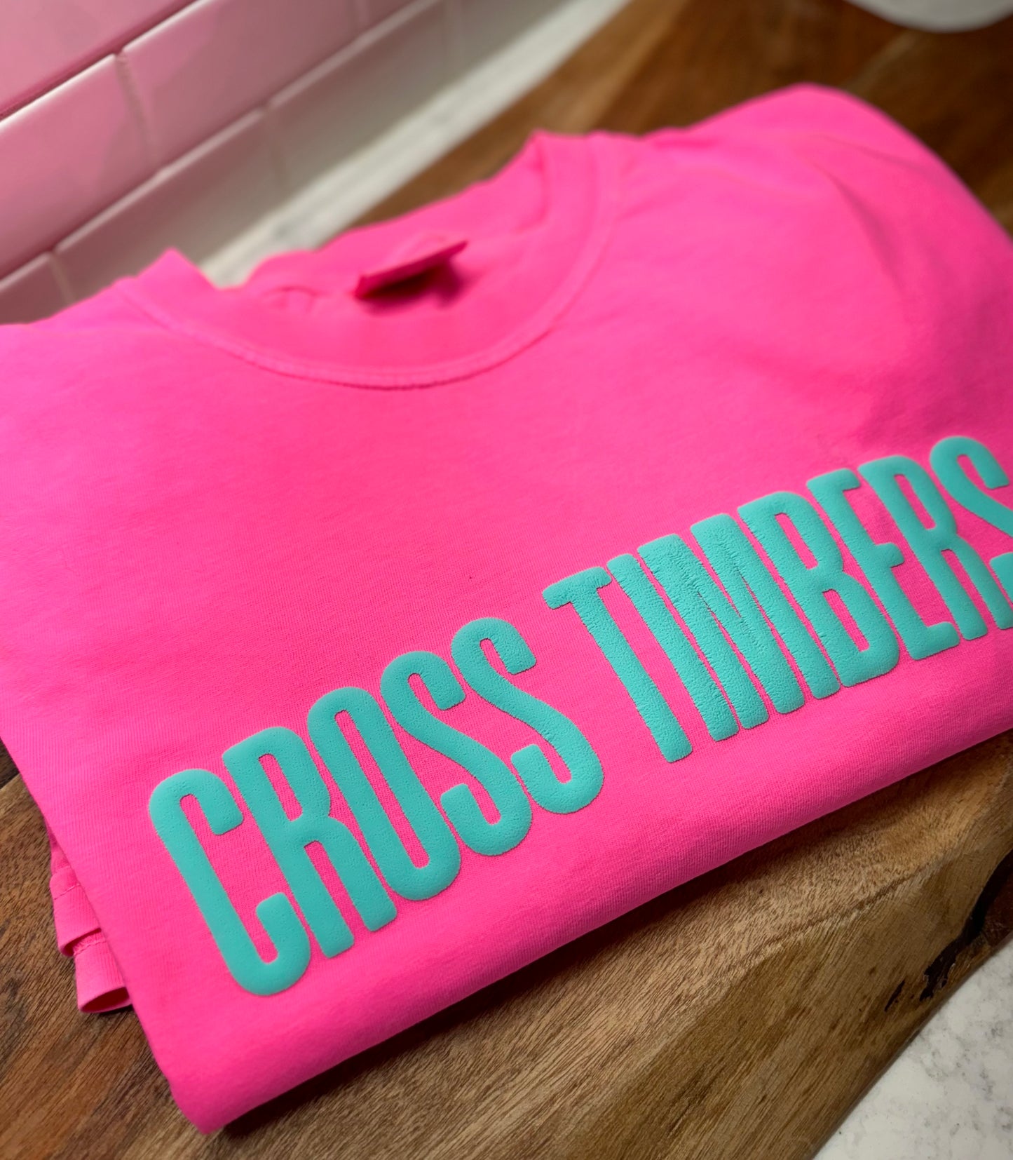 Cross Timbers Mint Puff Tees/Sweatshirts