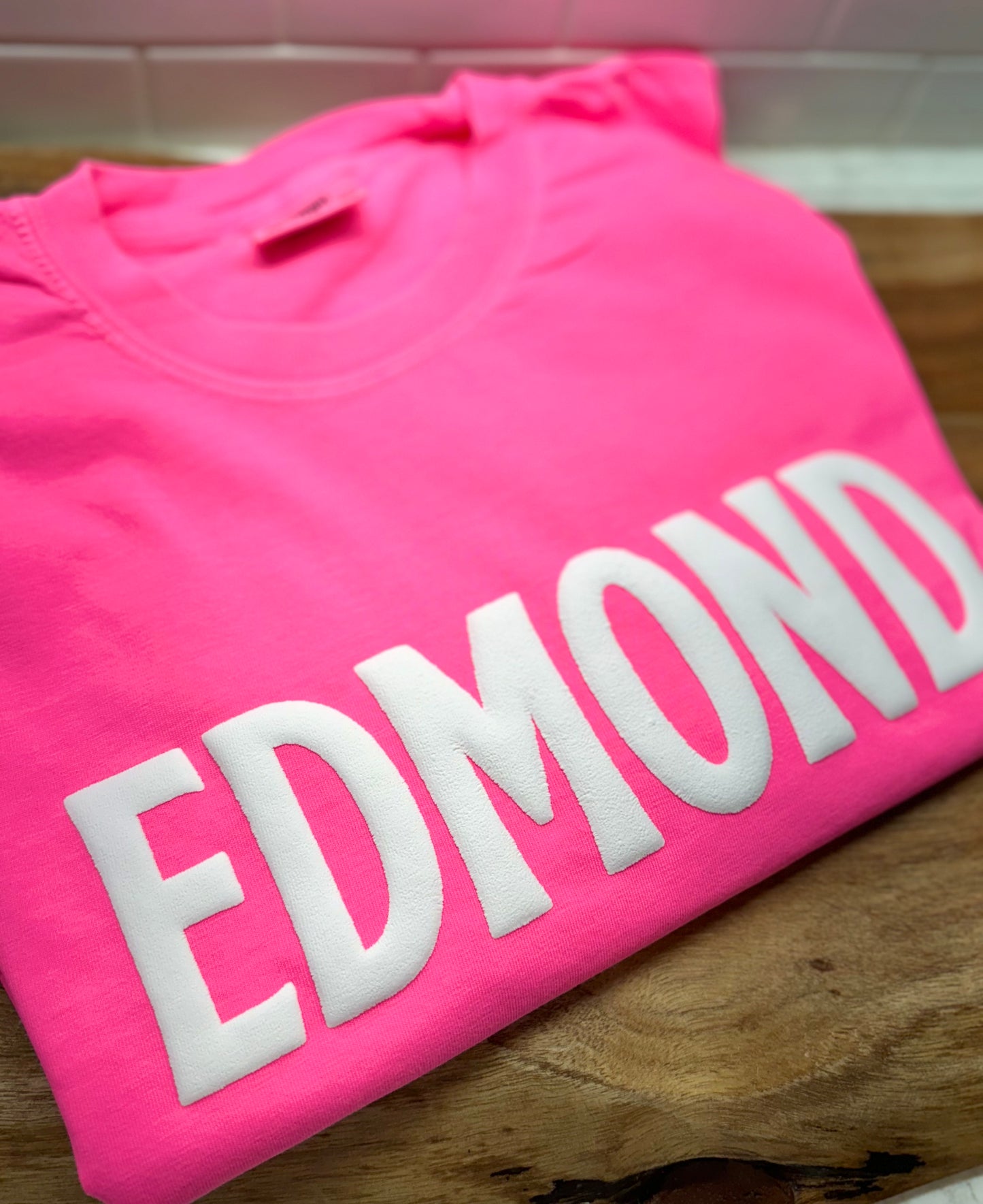Edmond White 3D Puff- Tees/Sweatshirts