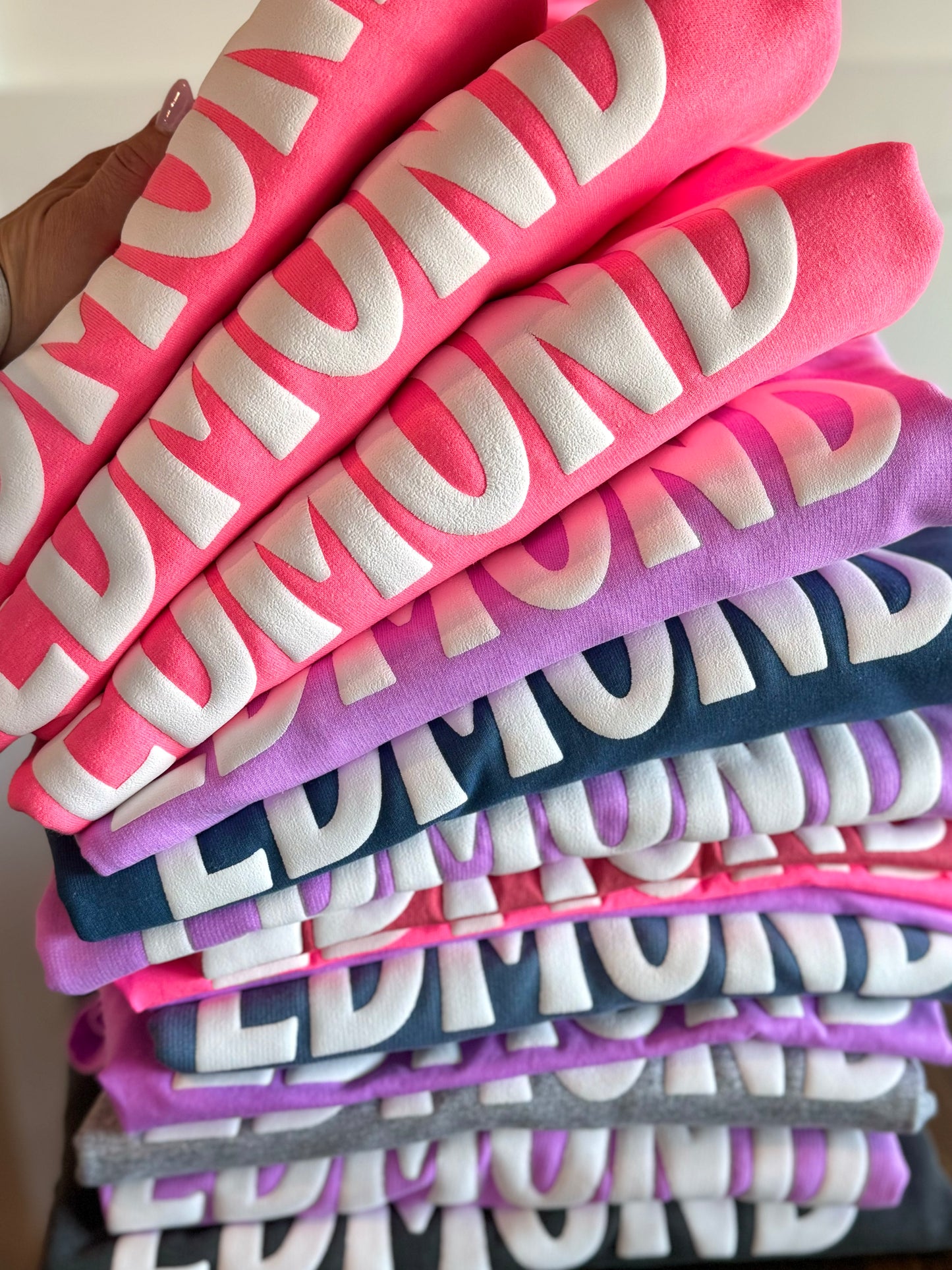 Edmond White 3D Puff- Tees/Sweatshirts