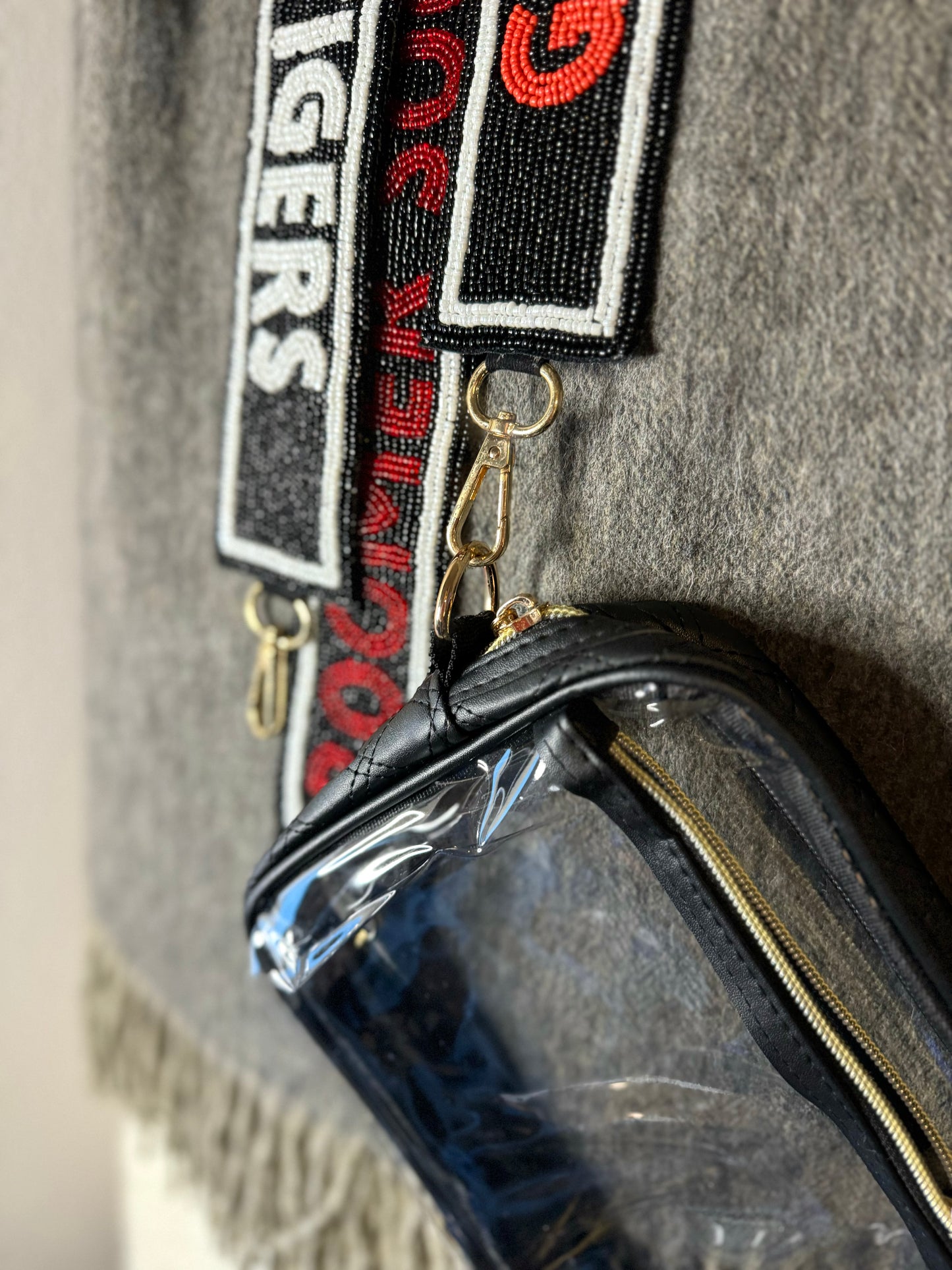 Boomer Sooner Beaded Purse Strap