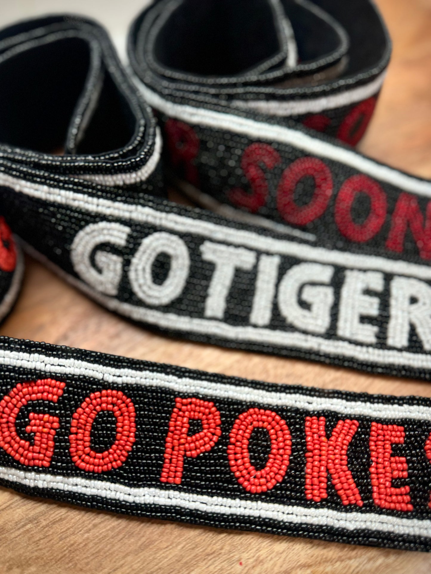 Go Pokes Beaded Purse Strap