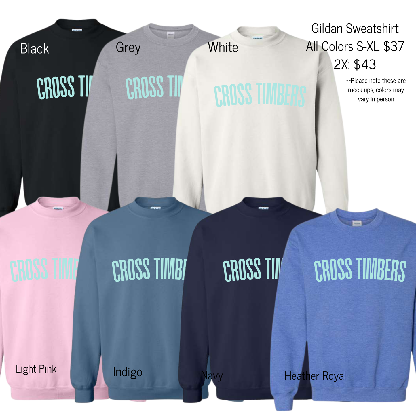 Cross Timbers Mint Puff Tees/Sweatshirts (20% off at check out)
