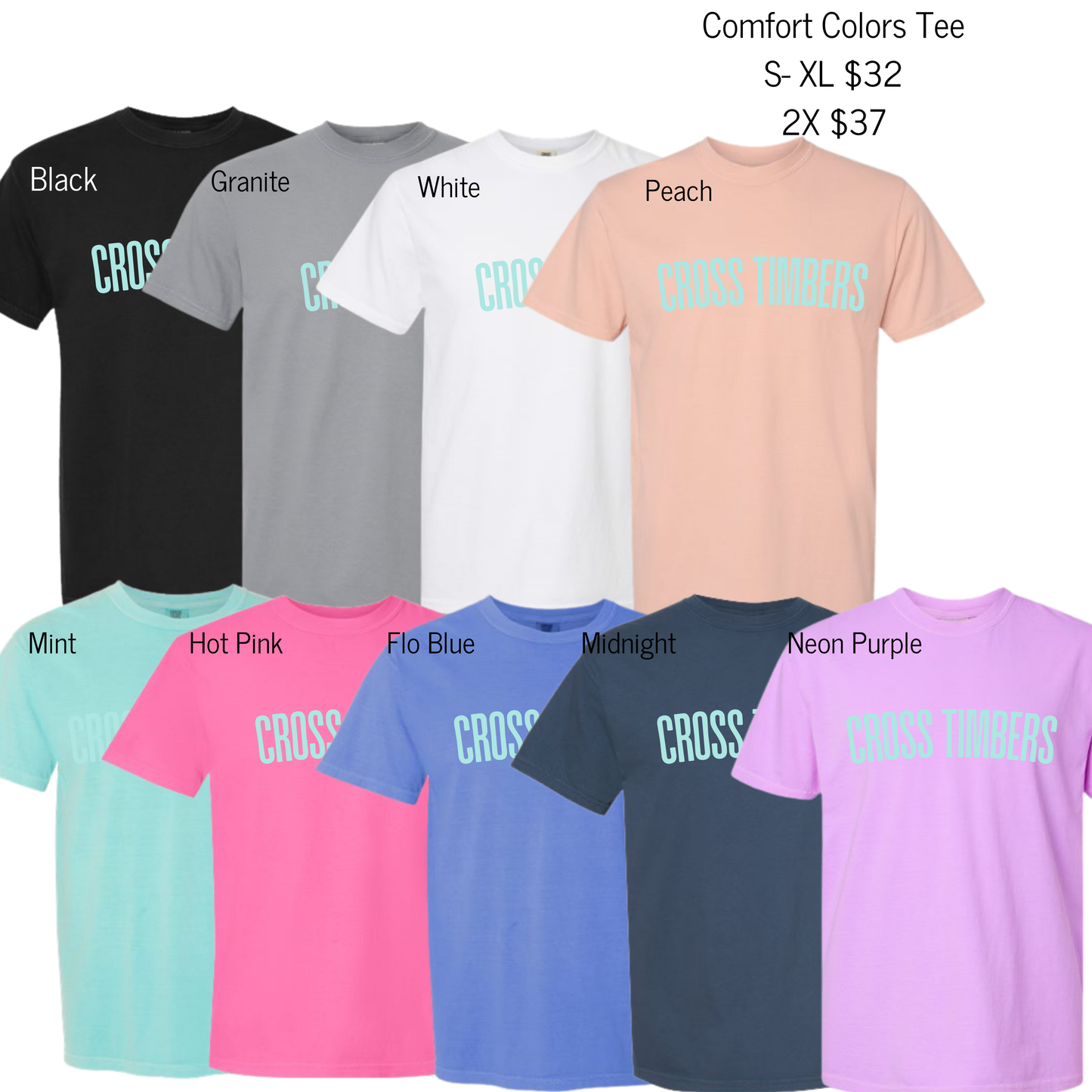 Cross Timbers Mint Puff Tees/Sweatshirts (20% off at check out)