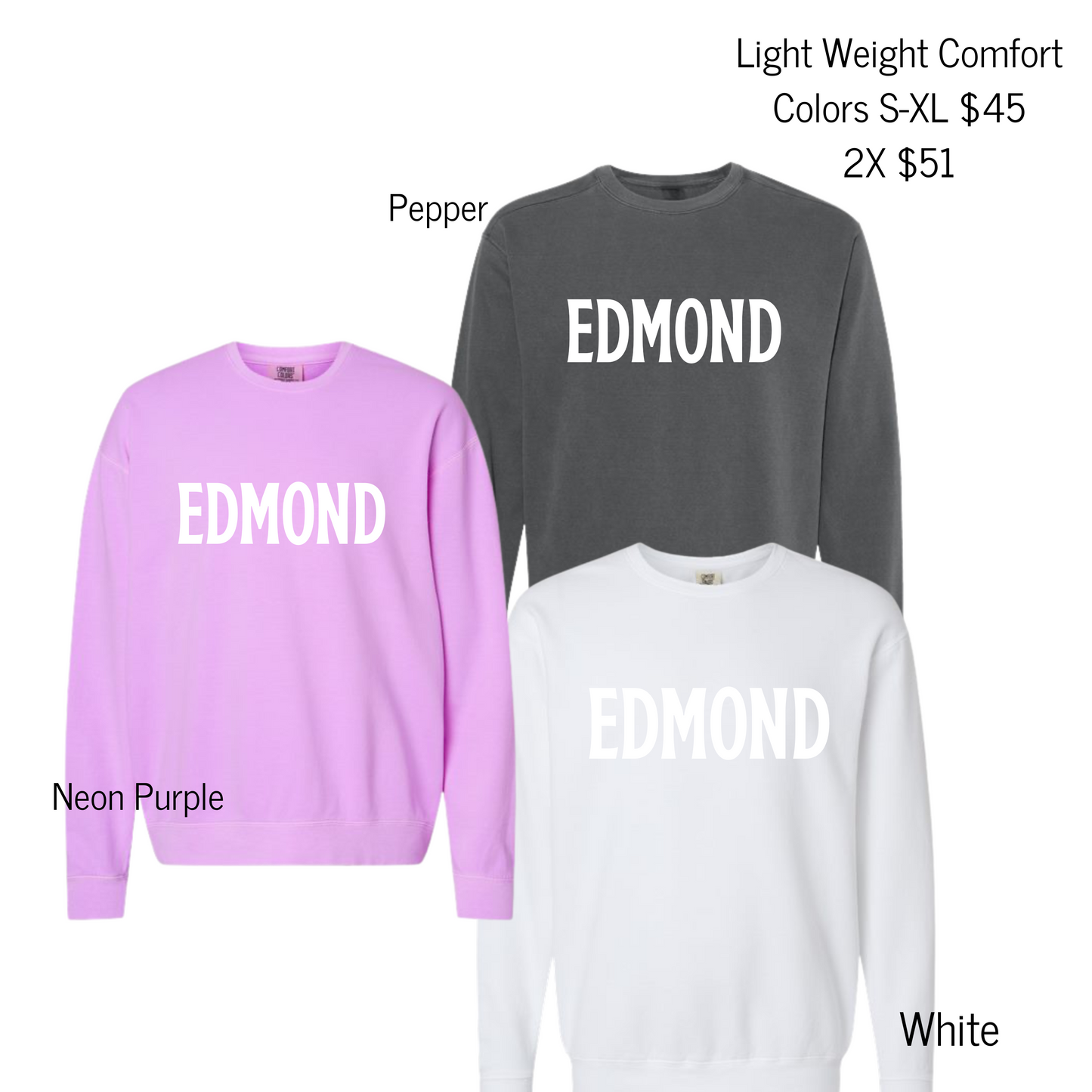 Edmond White 3D Puff- Tees/Sweatshirts