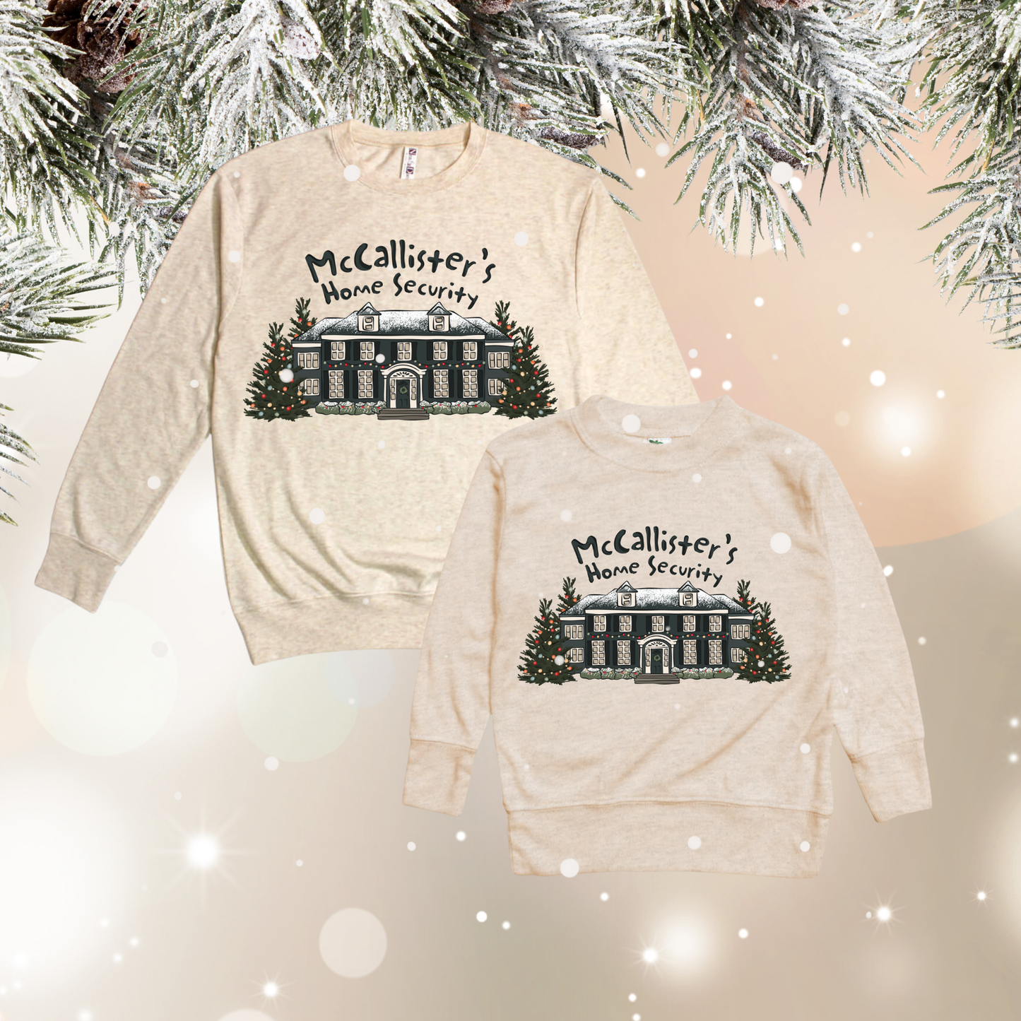 McCallister's Home Security Crewneck (Matching Sizes)