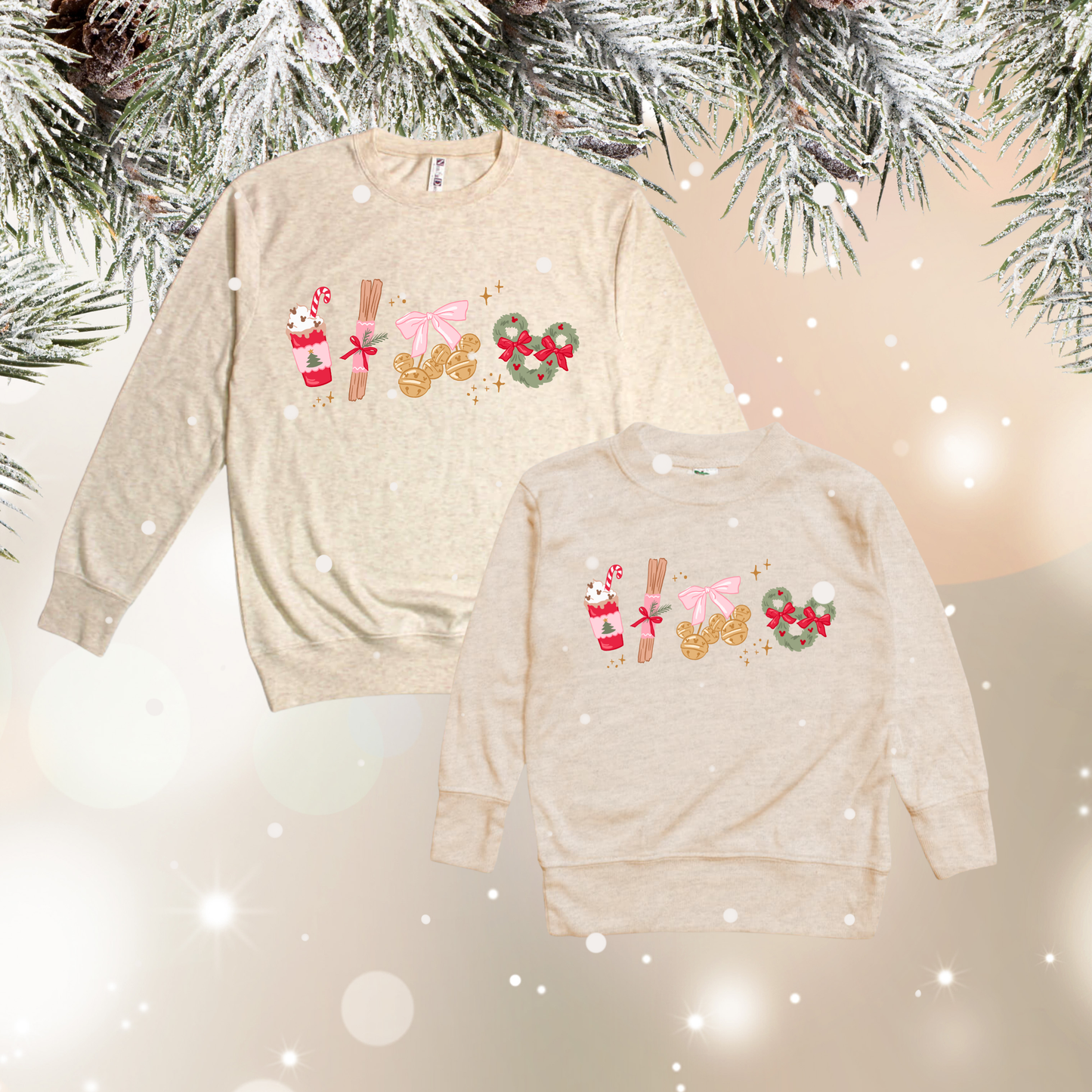 Christmas Treats Oatmeal Crewneck (Matching Sizes)