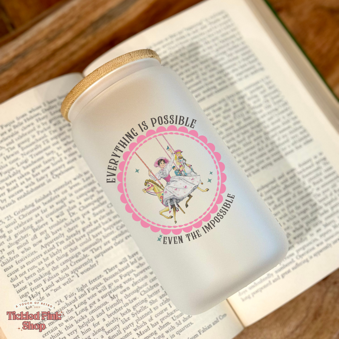 Everything is Possible Frosted Glass Tumbler