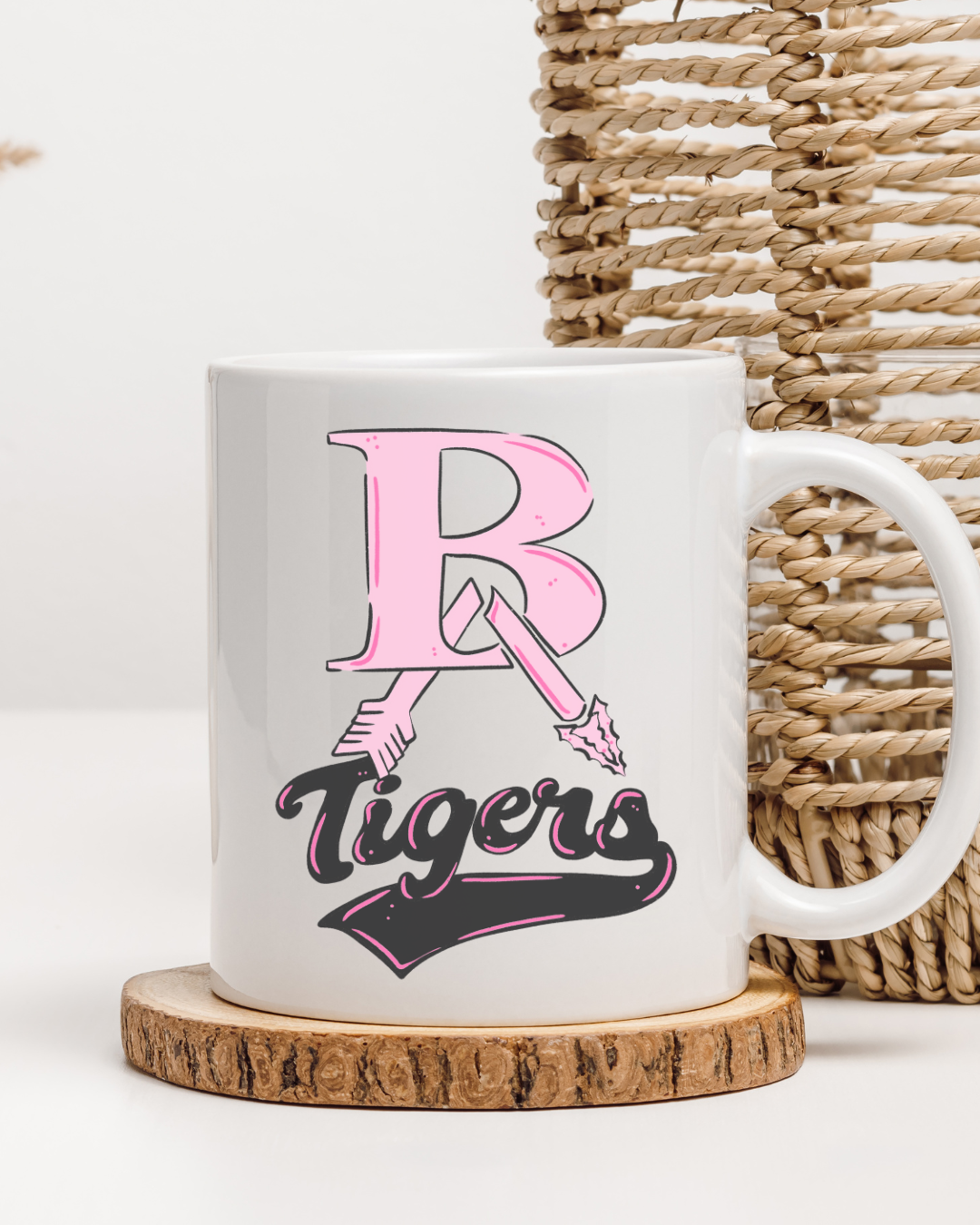 BA Pink Tigers Mug (Name-Optional)