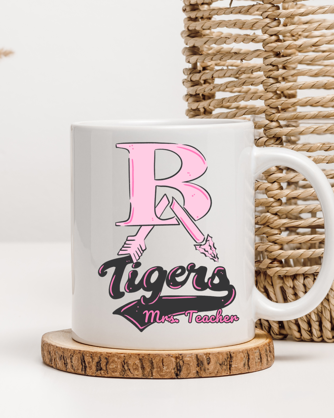 BA Pink Tigers Mug (Name-Optional)