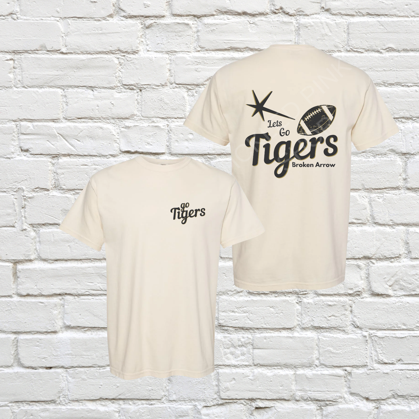 Go Tigers Retro Football CC Tee