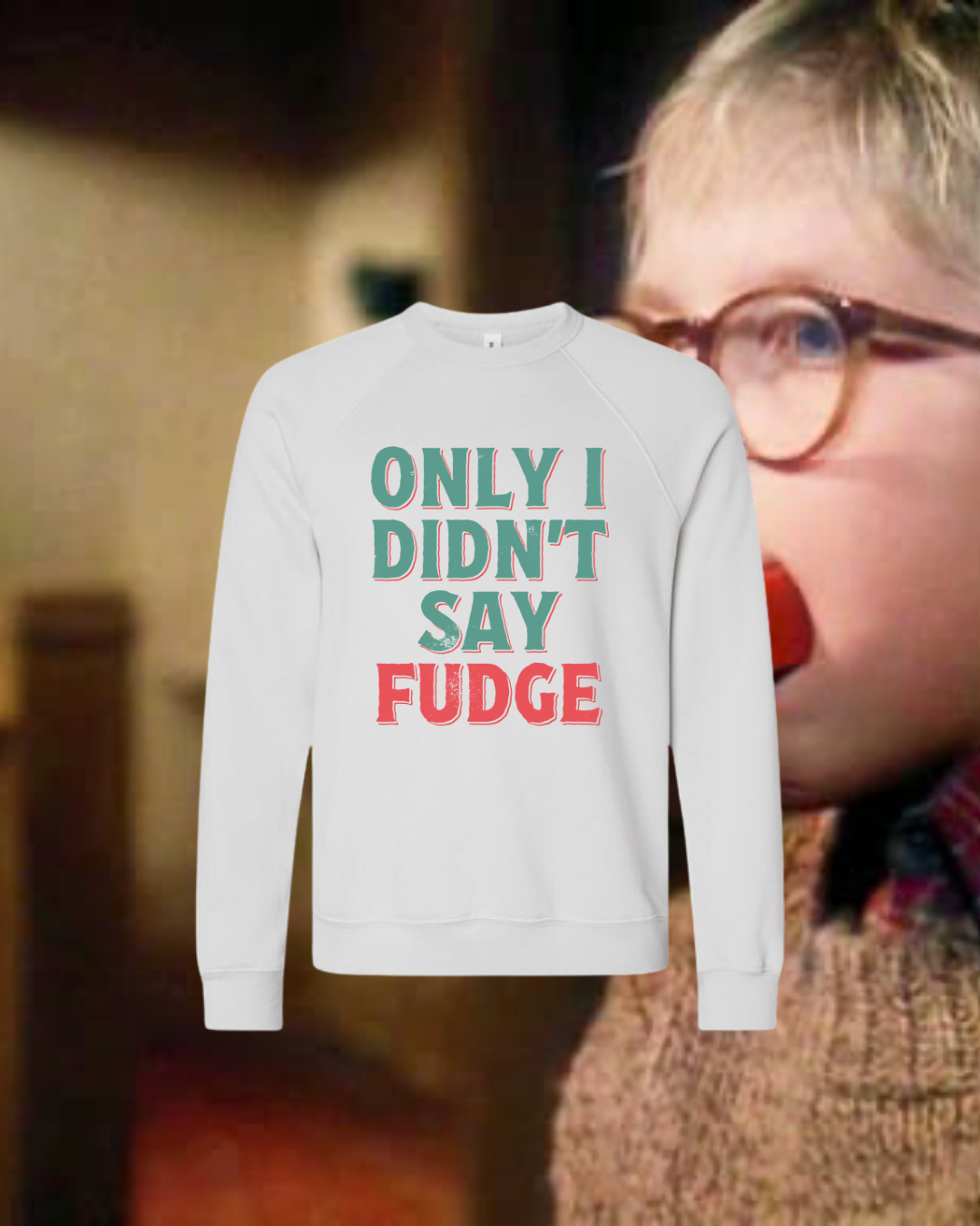 Christmas Story- Fudge Adult Crewneck