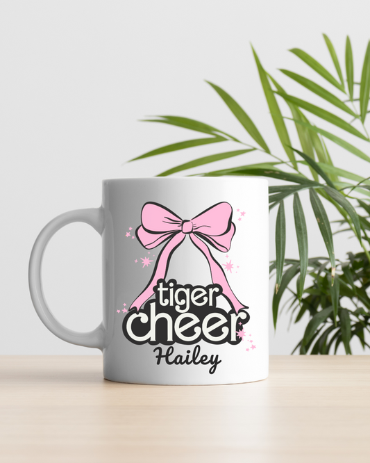 Tiger Cheer Mug (3 Color Options/Name-Optional)