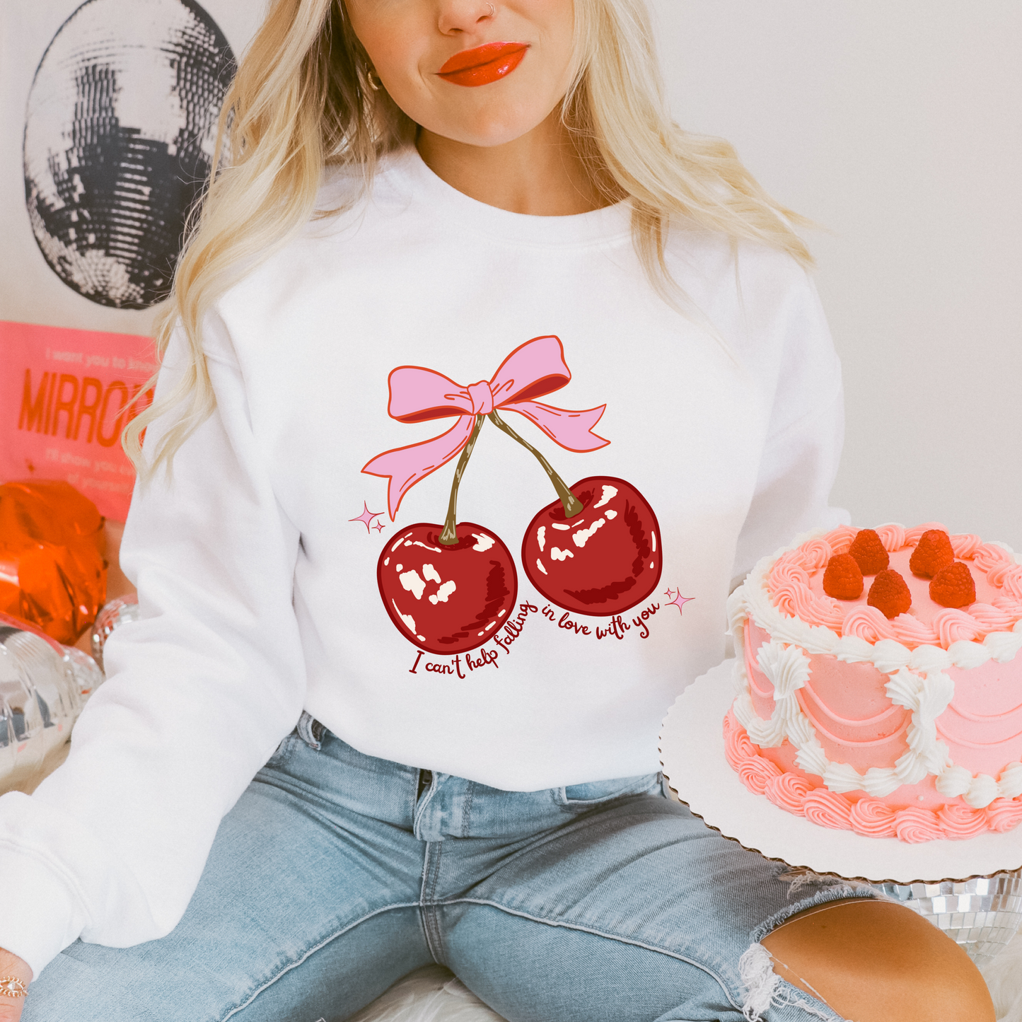 Can't Help Falling In Love Adult Sweatshirt