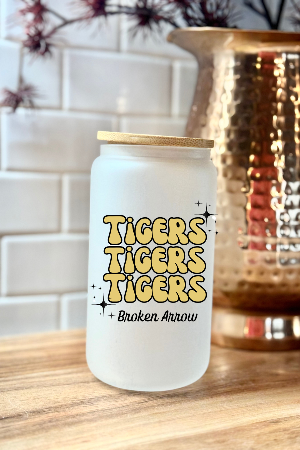 Spirit Glass Can Cup (Check for School)