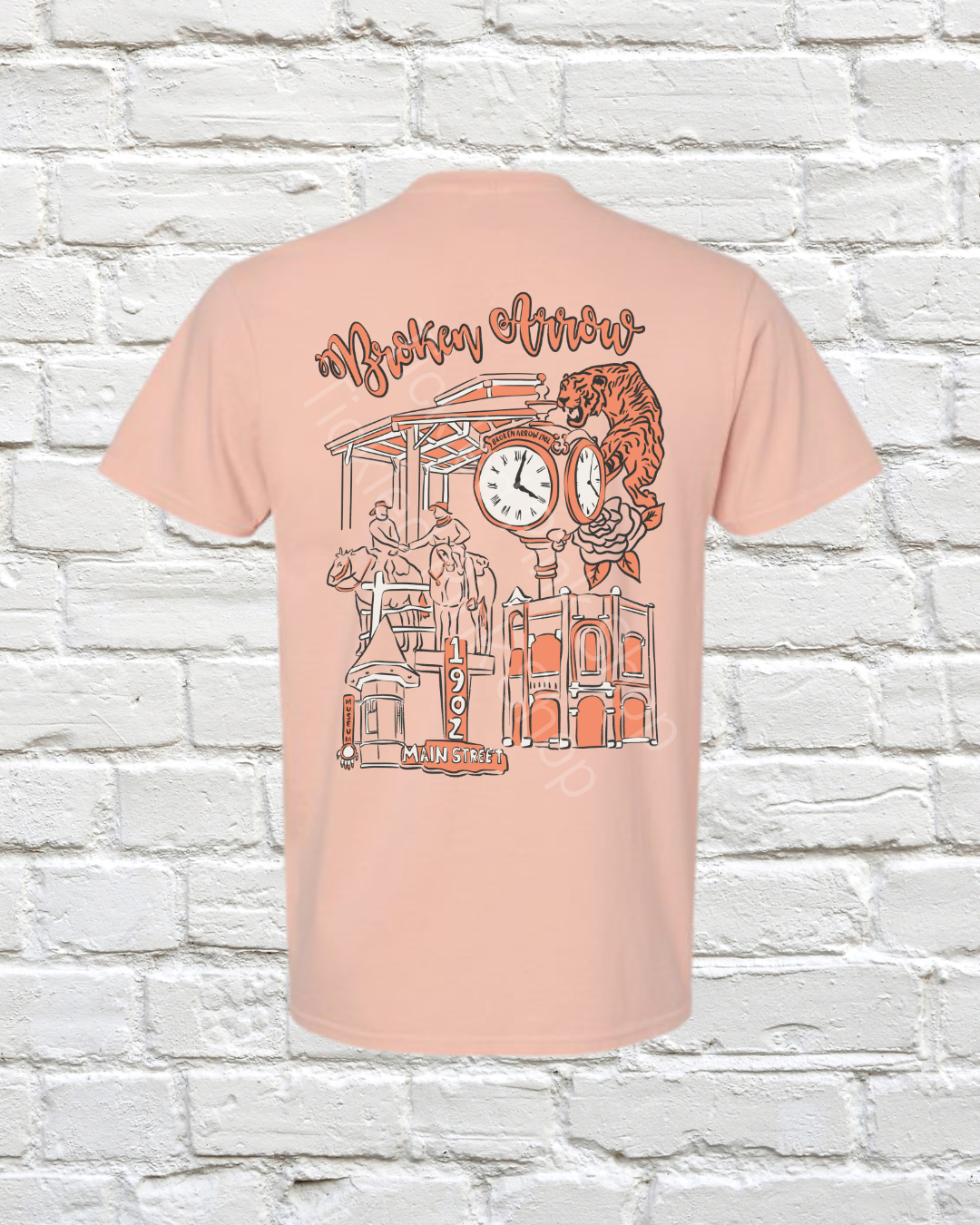 BA Life Tee- Peach