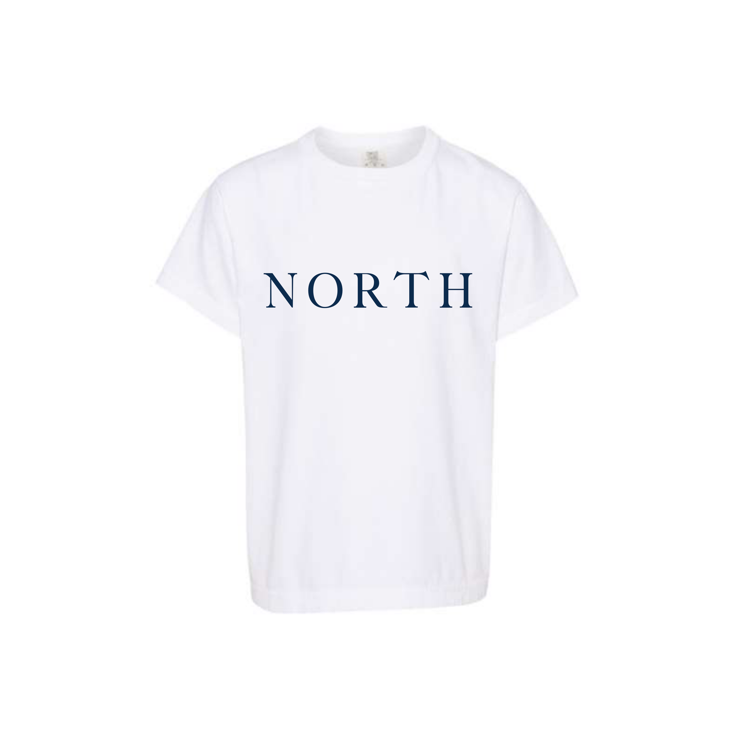 North Tee- White (Youth/Adult Sizes) 2 Letter Colors