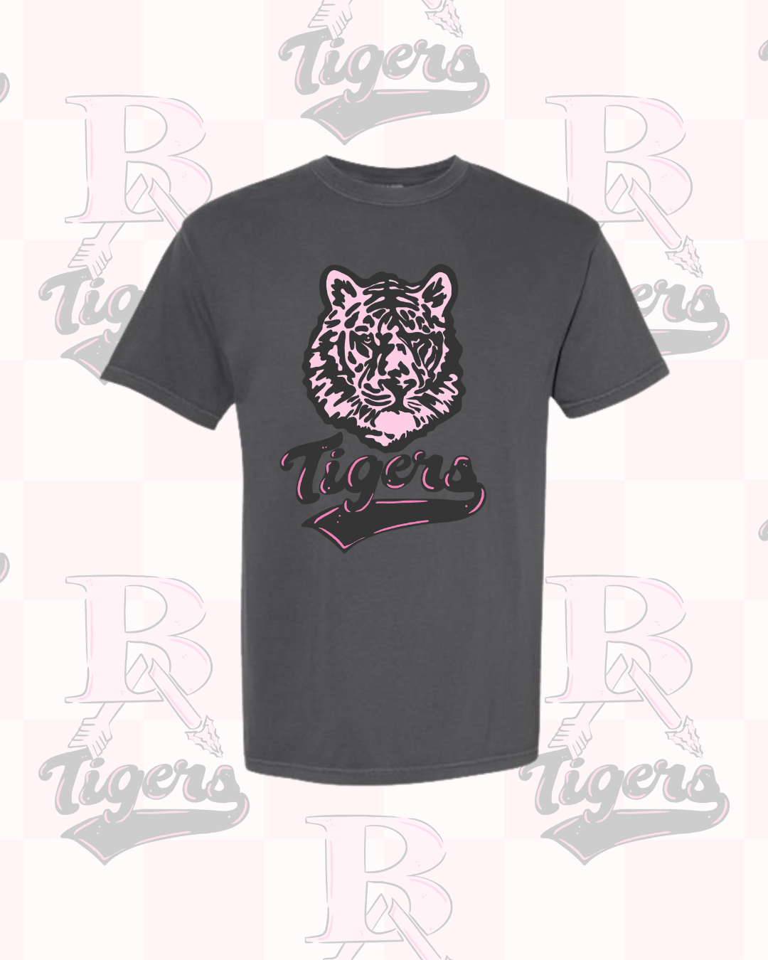 Pink Mascot Tee Youth/Adult (4 Colors Available)