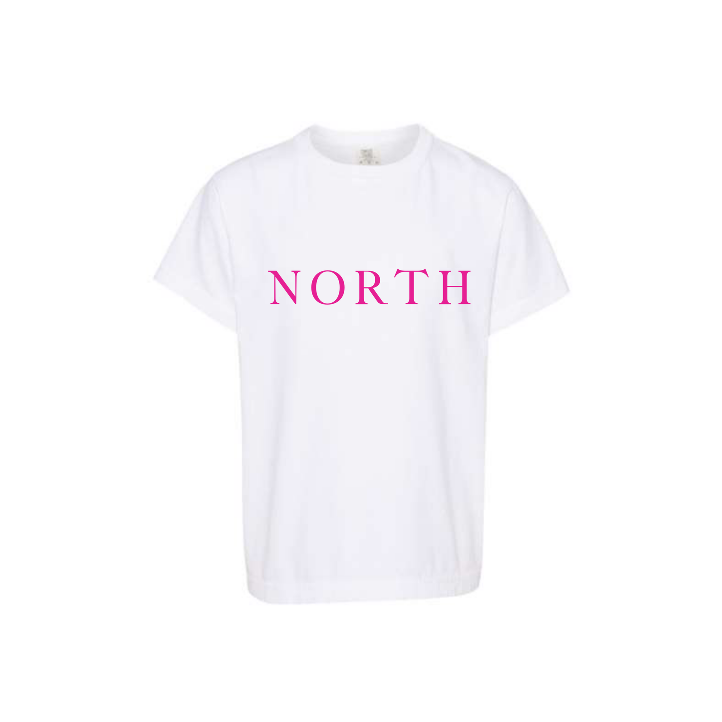 North Tee- White (Youth/Adult Sizes) 2 Letter Colors