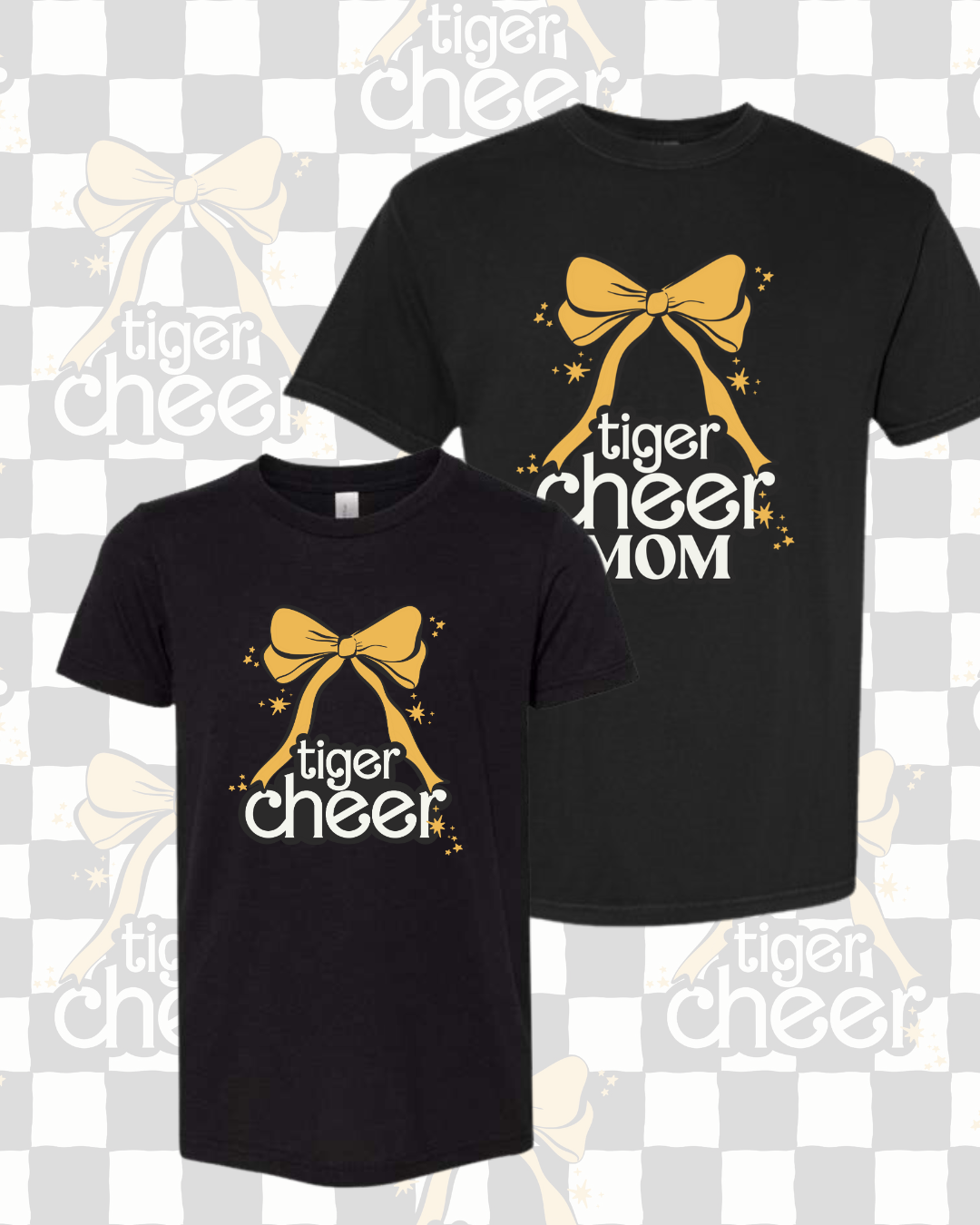 Tiger Cheer Tee Adult/Youth (3 Colors Available)