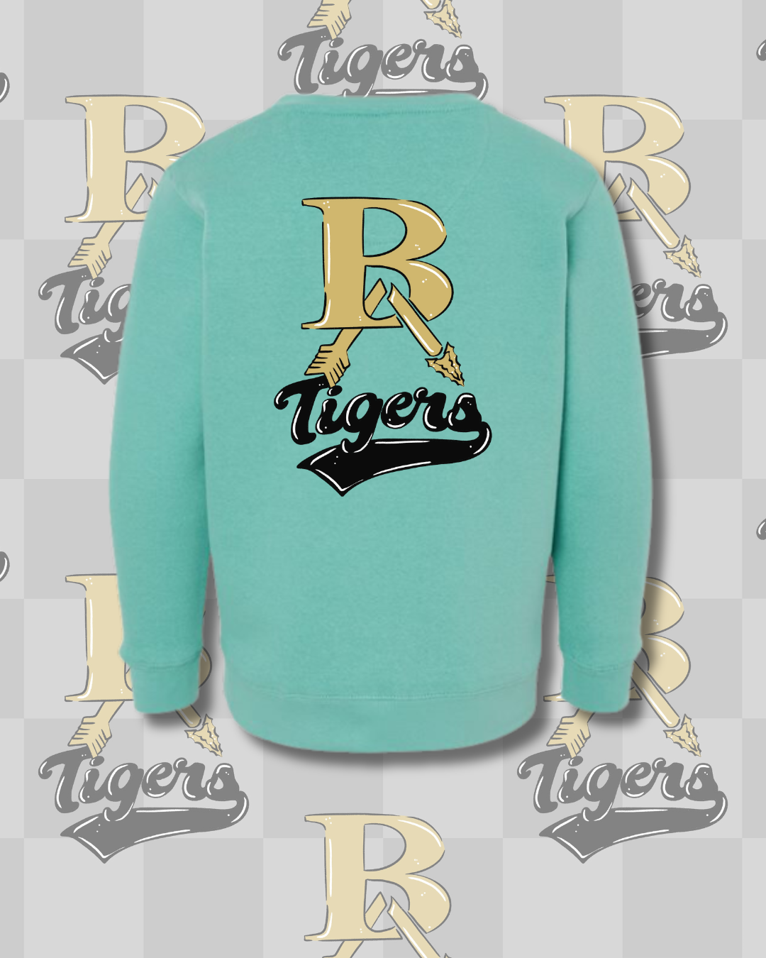 Retro Broken Arrow Tigers Sweatshirt Youth/Toddler Size (3 Colors Available)