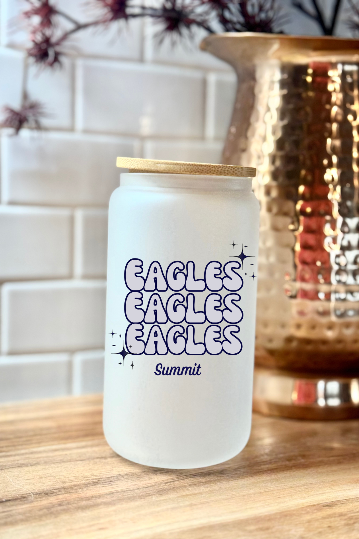 Spirit Glass Can Cup (Check for School)