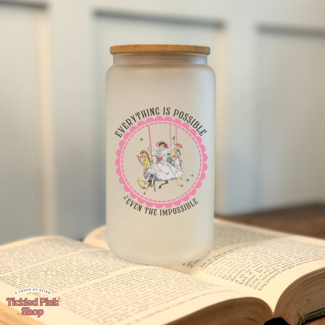 Everything is Possible Frosted Glass Tumbler