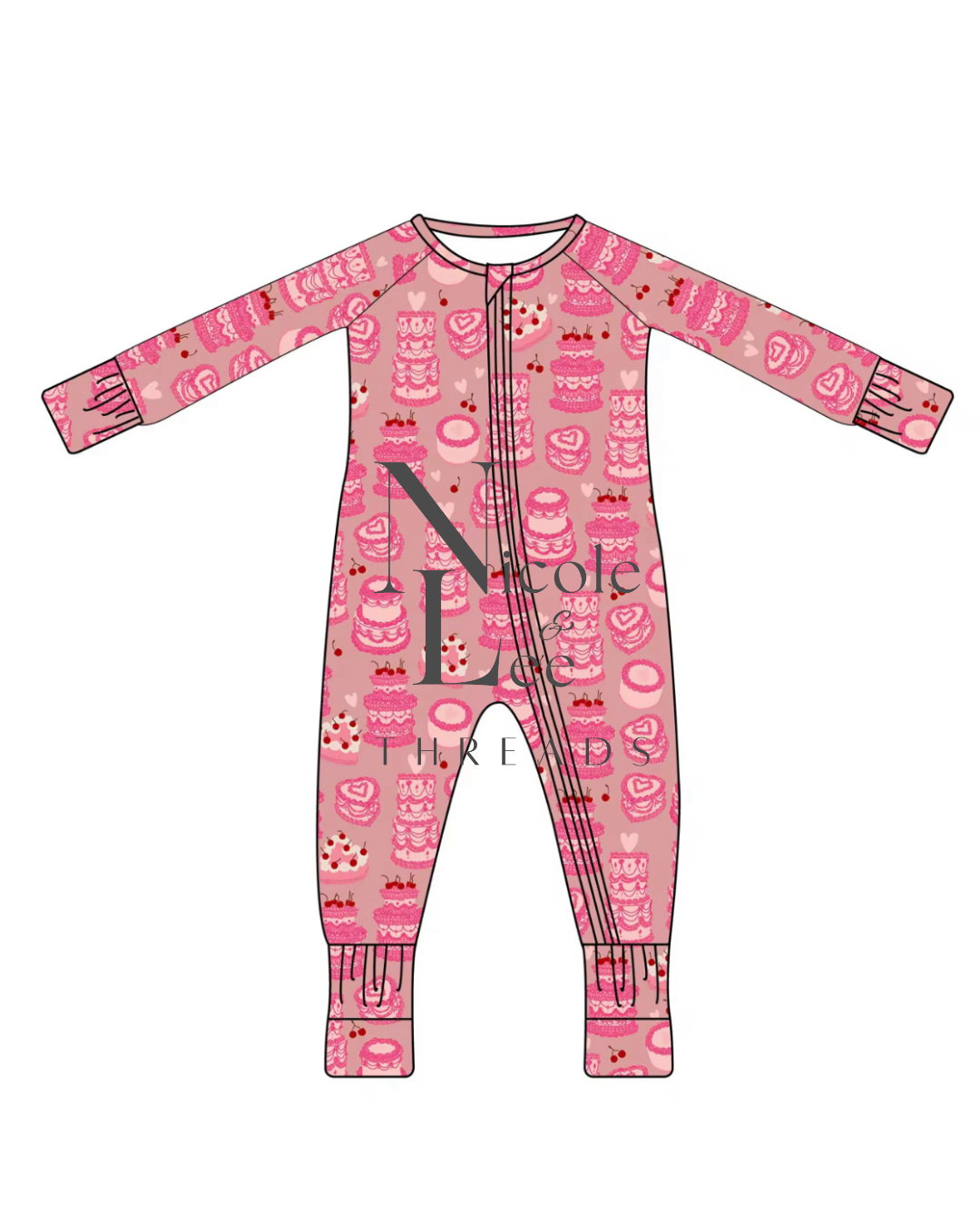 Cake Zipper Onesie