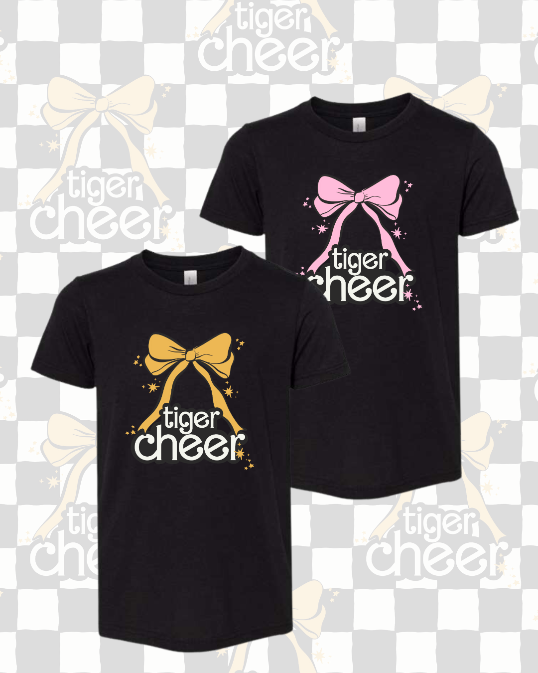 Tiger Cheer Tee Adult/Youth (3 Colors Available)