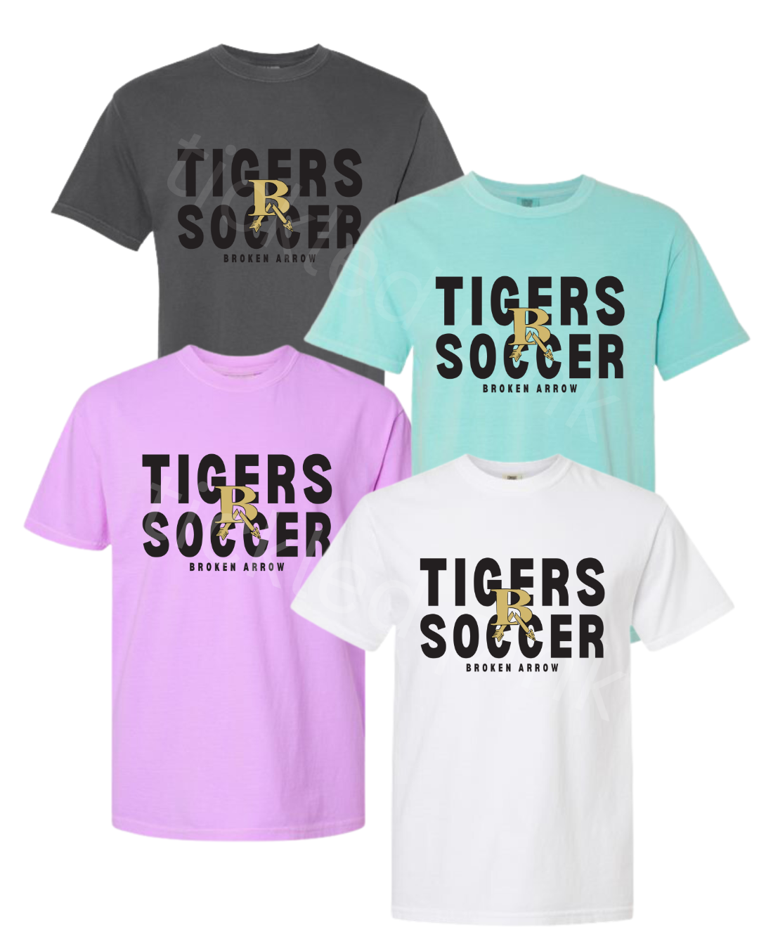 Tigers SOCCER Adult Tee- 4 Color Options