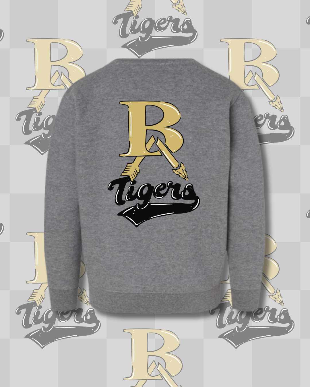 Retro Broken Arrow Tigers Sweatshirt Youth/Toddler Size (3 Colors Available)