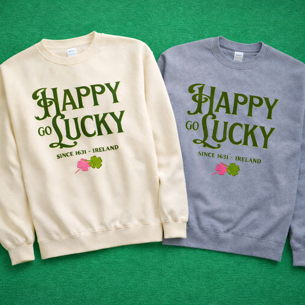 Happy Go Lucky Sweatshirt- Adult