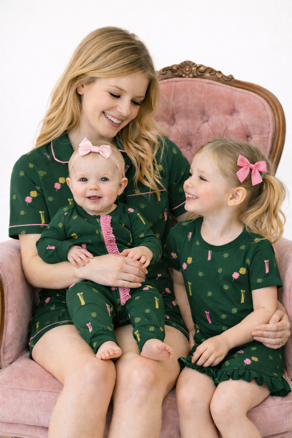 Lucky Clover Infant Zipper Onsie
