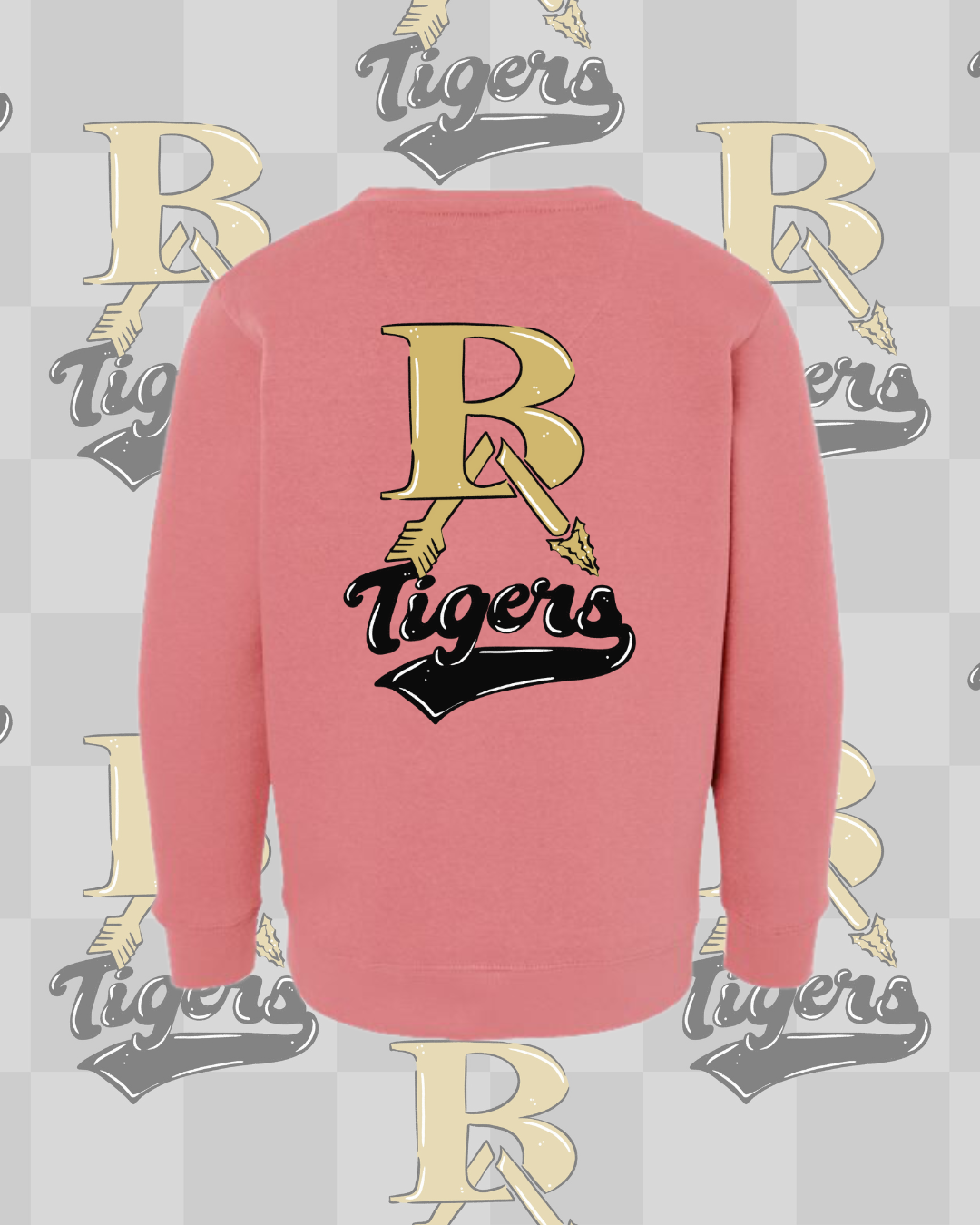 Retro Broken Arrow Tigers Sweatshirt Youth/Toddler Size (3 Colors Available)