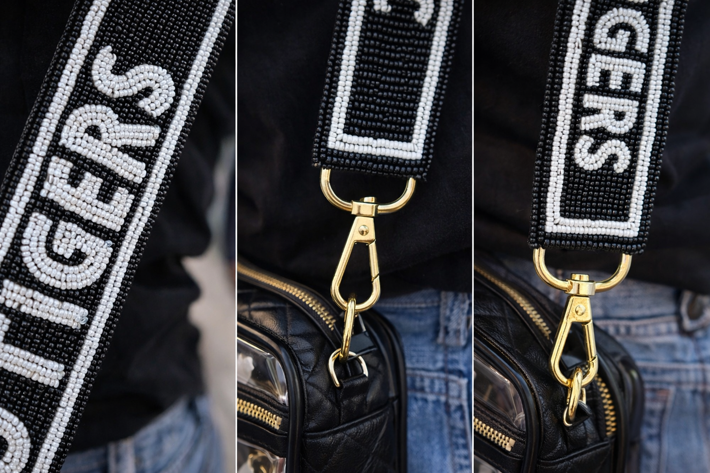 Go Tigers Beaded Purse Strap Flash Sale ITEM