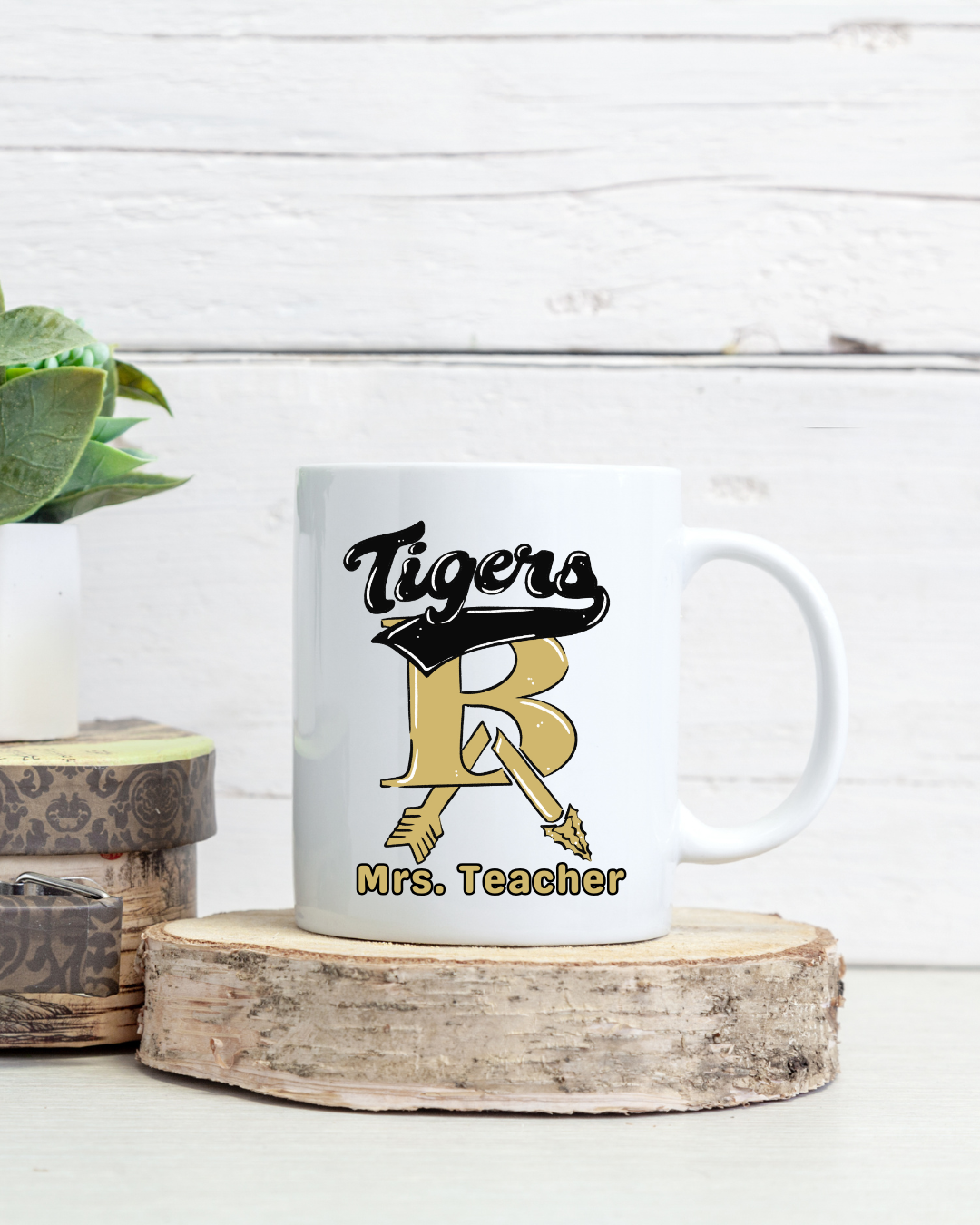 BA Classic Gold Tigers Mug (Name-Optional)