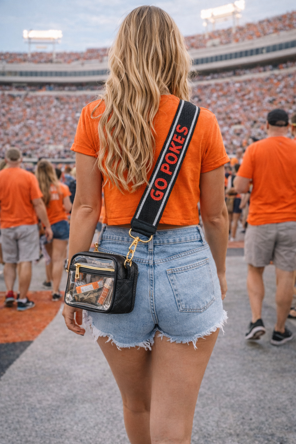Go Pokes Beaded Purse Strap