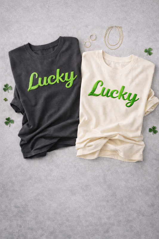 Lucky 3D Puff Tee- Limited Stock- Releases 2.11