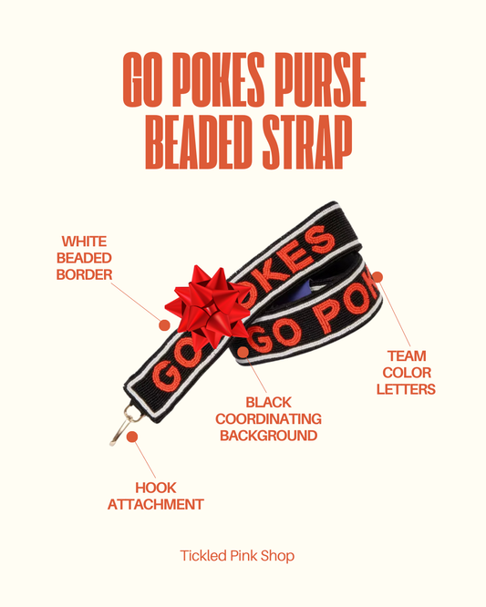 Go Pokes Beaded Purse Strap