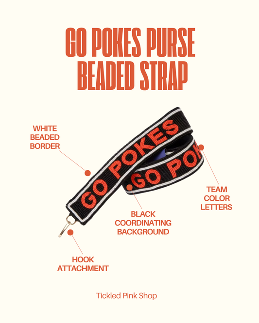 Go Pokes Beaded Purse Strap
