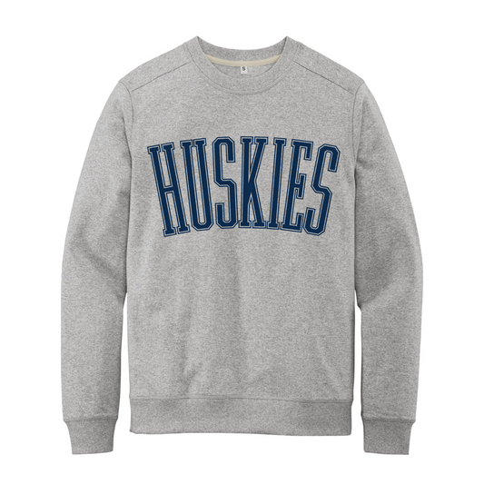 Varsity Huskies Sweatshirt- Grey