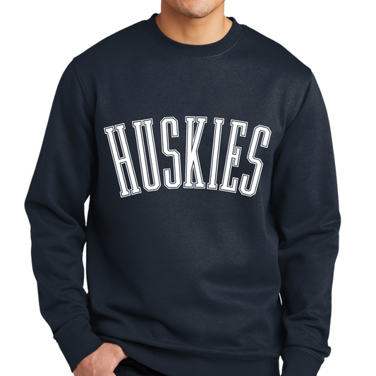 Varsity Huskies Sweatshirt- Navy