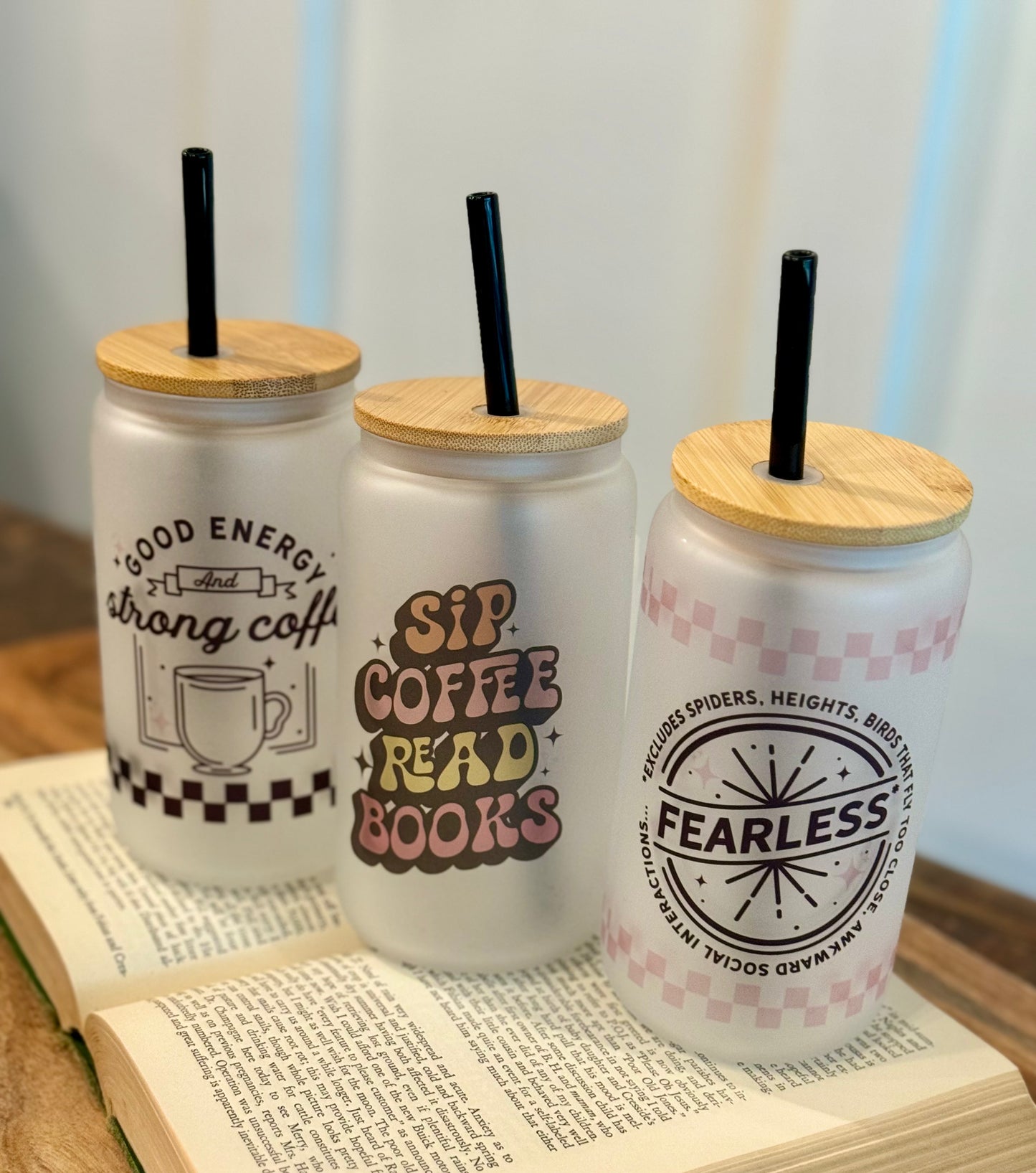 Fearless Frosted Glass Cup