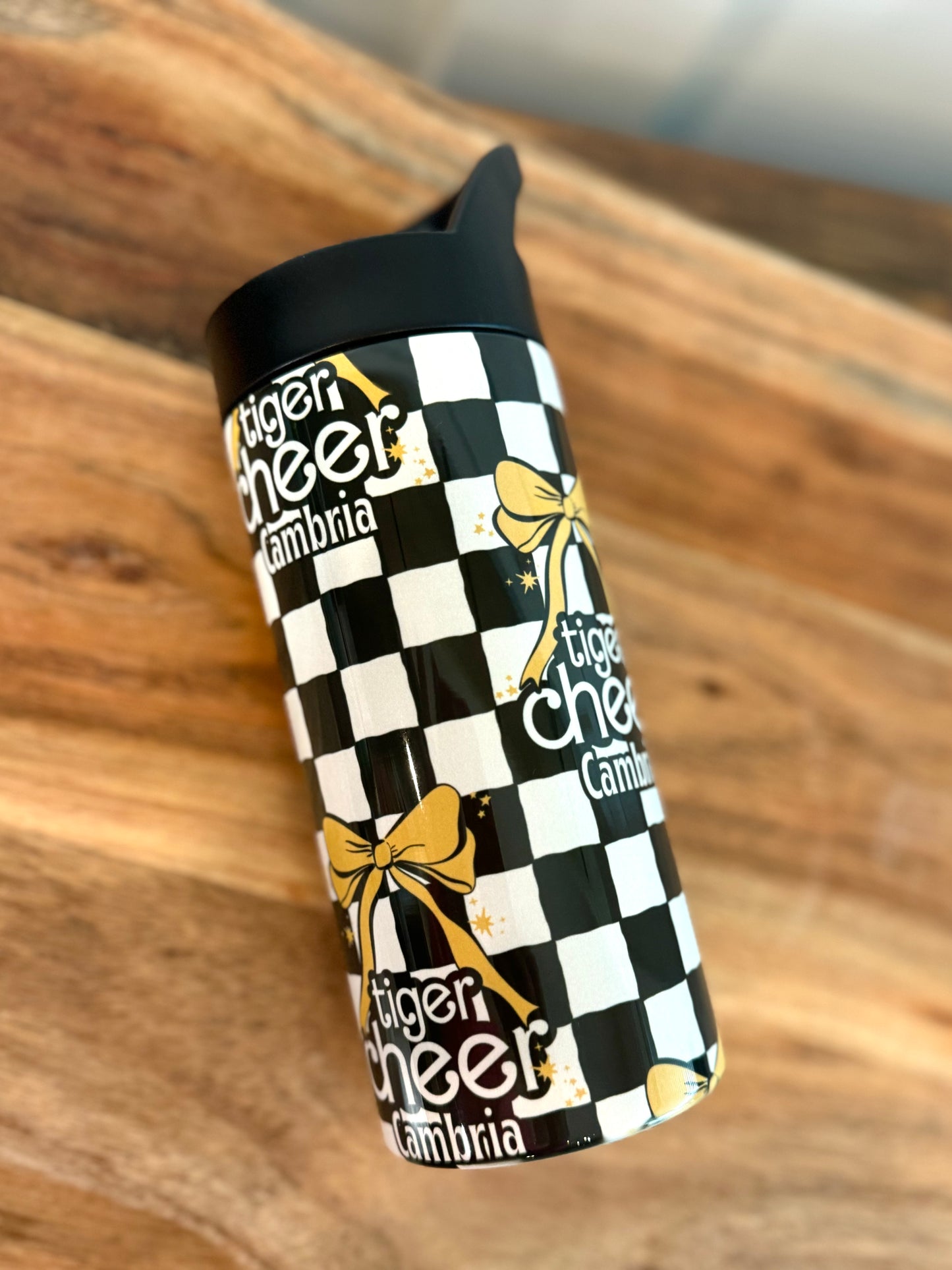 Tiger Cheer Tumblers (3 Color Options) (Multi-Sizes Available)