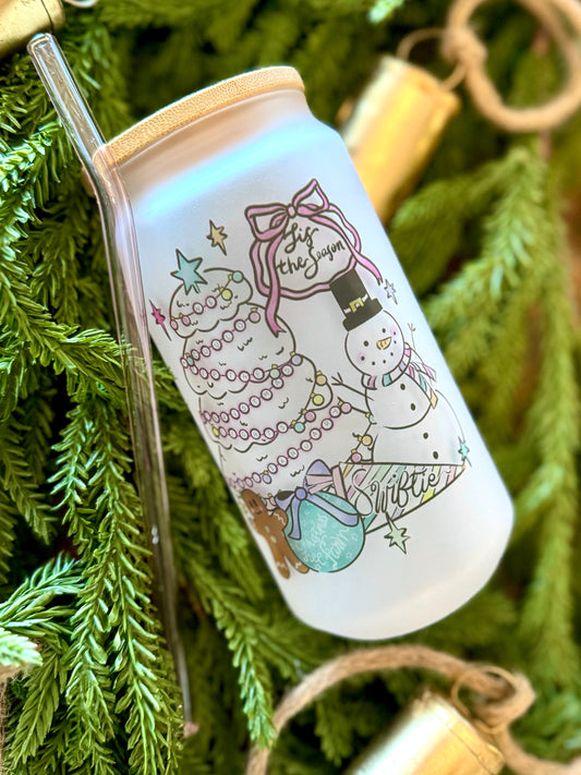 Swiftie Christmas Frosted Glass