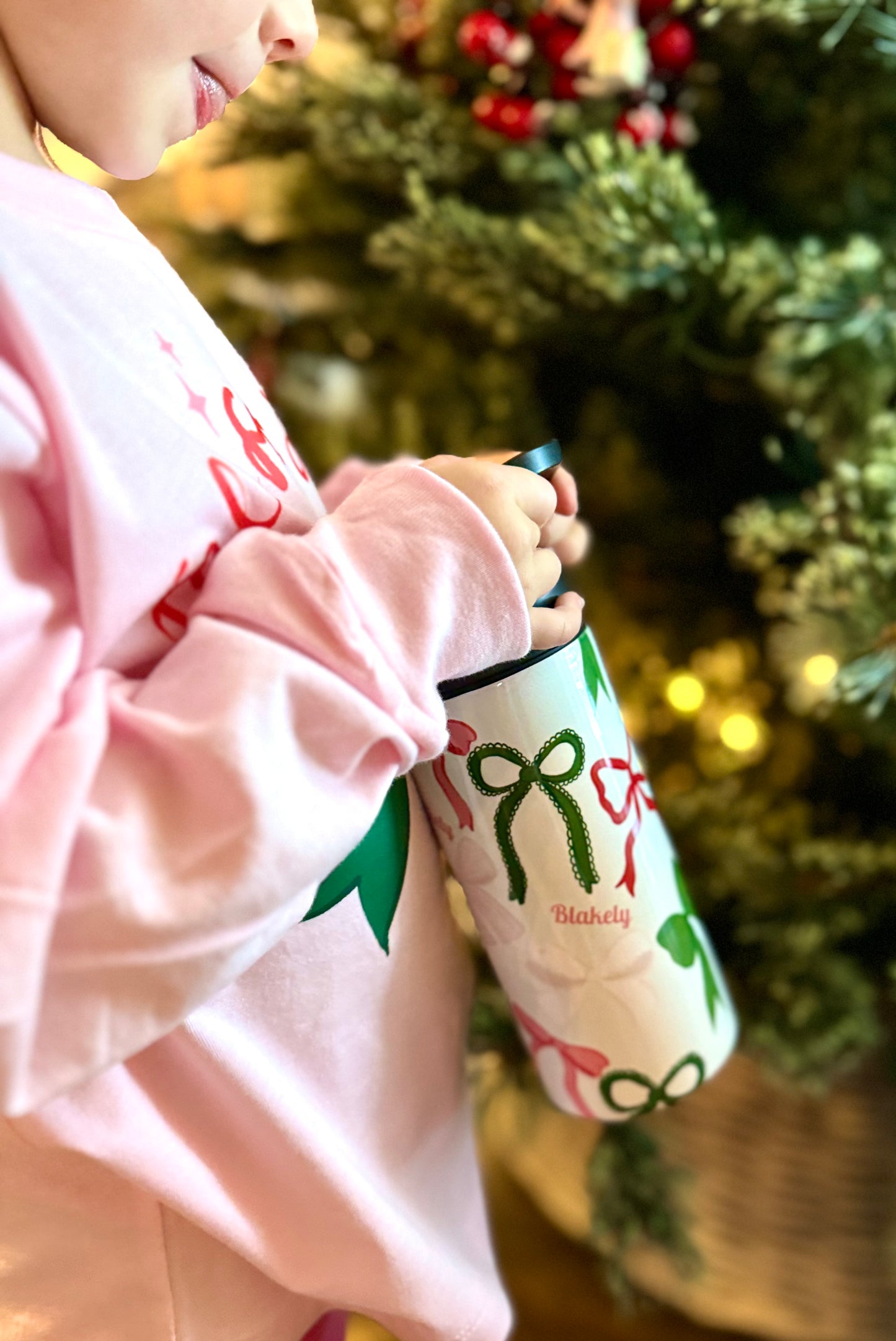 Christmas Coquette Tumbler Print